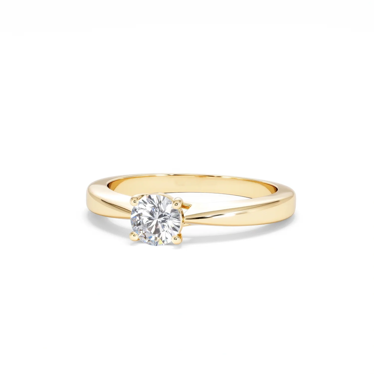 Naomi Lab Diamond Engagement Ring 0.50ct H/Si in 18K Gold Vermeil - Image 84