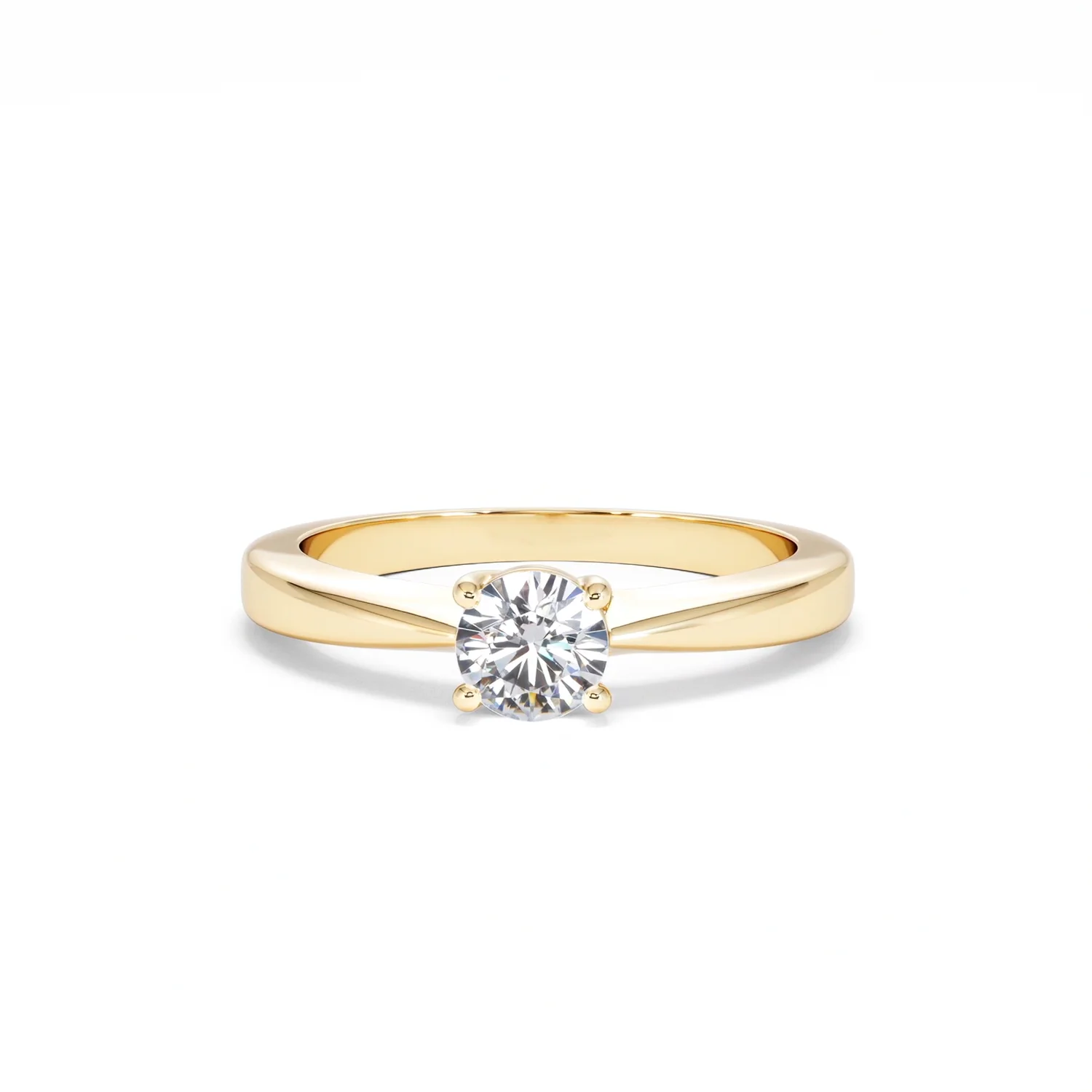 Naomi Lab Diamond Engagement Ring 0.50ct H/Si in 18K Gold Vermeil - Image 87