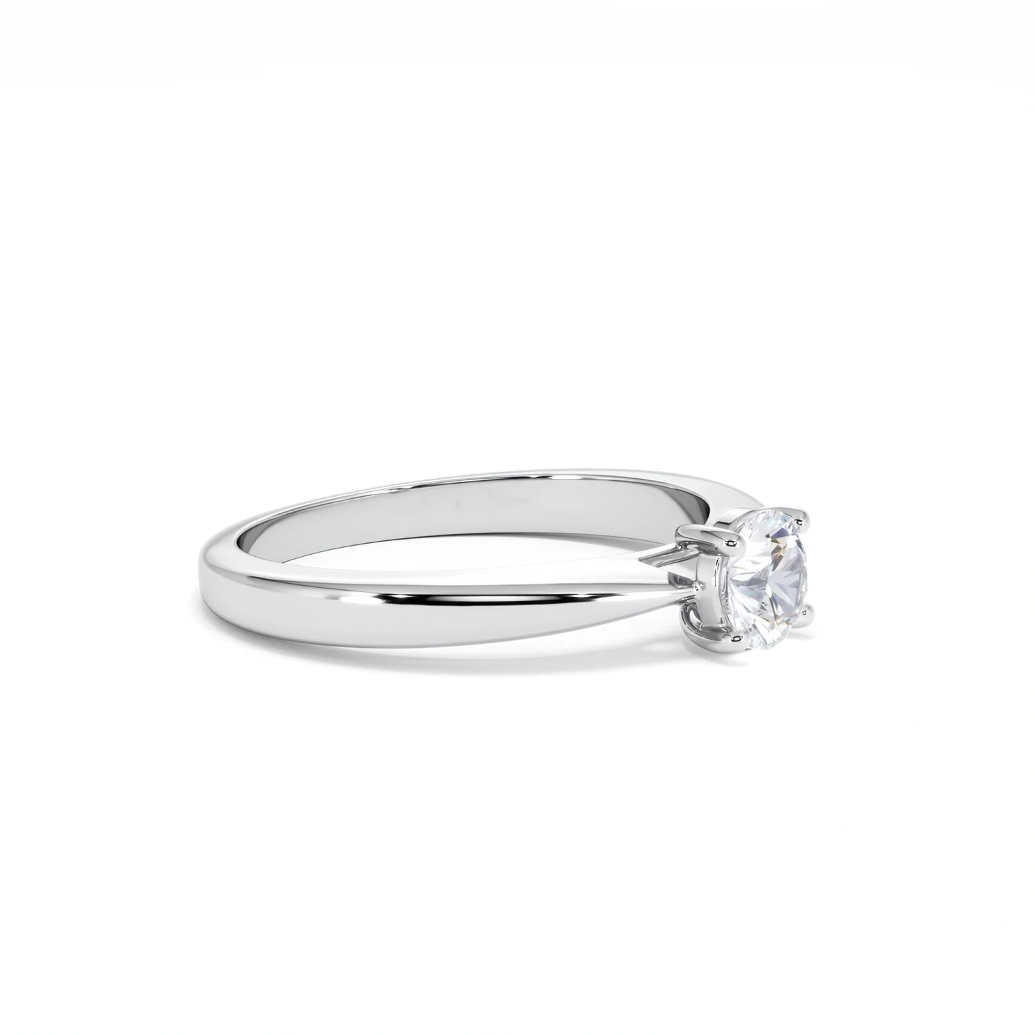 Naomi Lab Diamond Engagement Ring 0.50ct H/Si in 925 Silver - Image 20