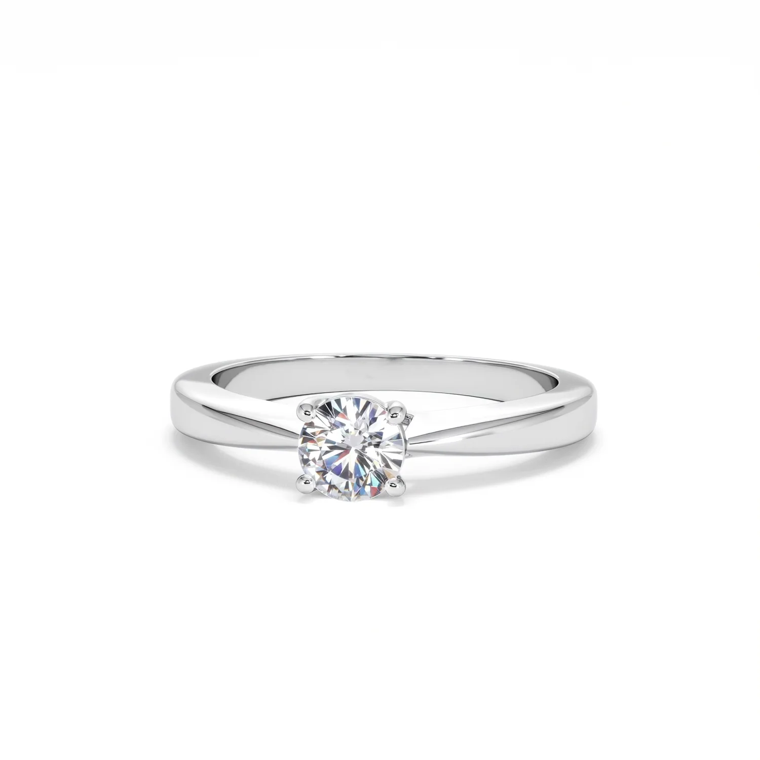 Naomi Lab Diamond Engagement Ring 0.50ct H/Si in 925 Silver - Image 86