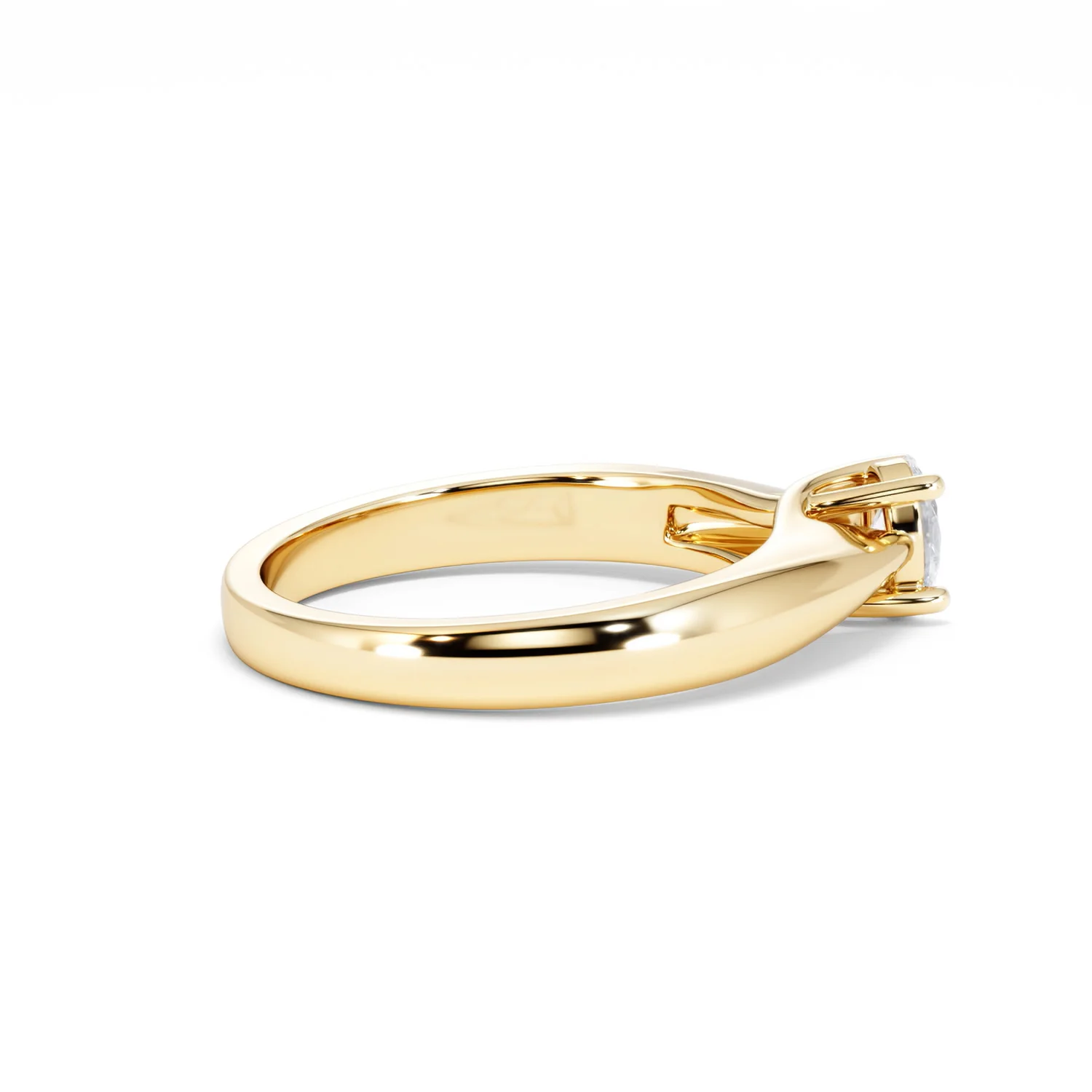 Naomi Oval Cut Lab Diamond Engagement Ring 0.33ct H/SI in 18k Gold Vermeil - Image 33