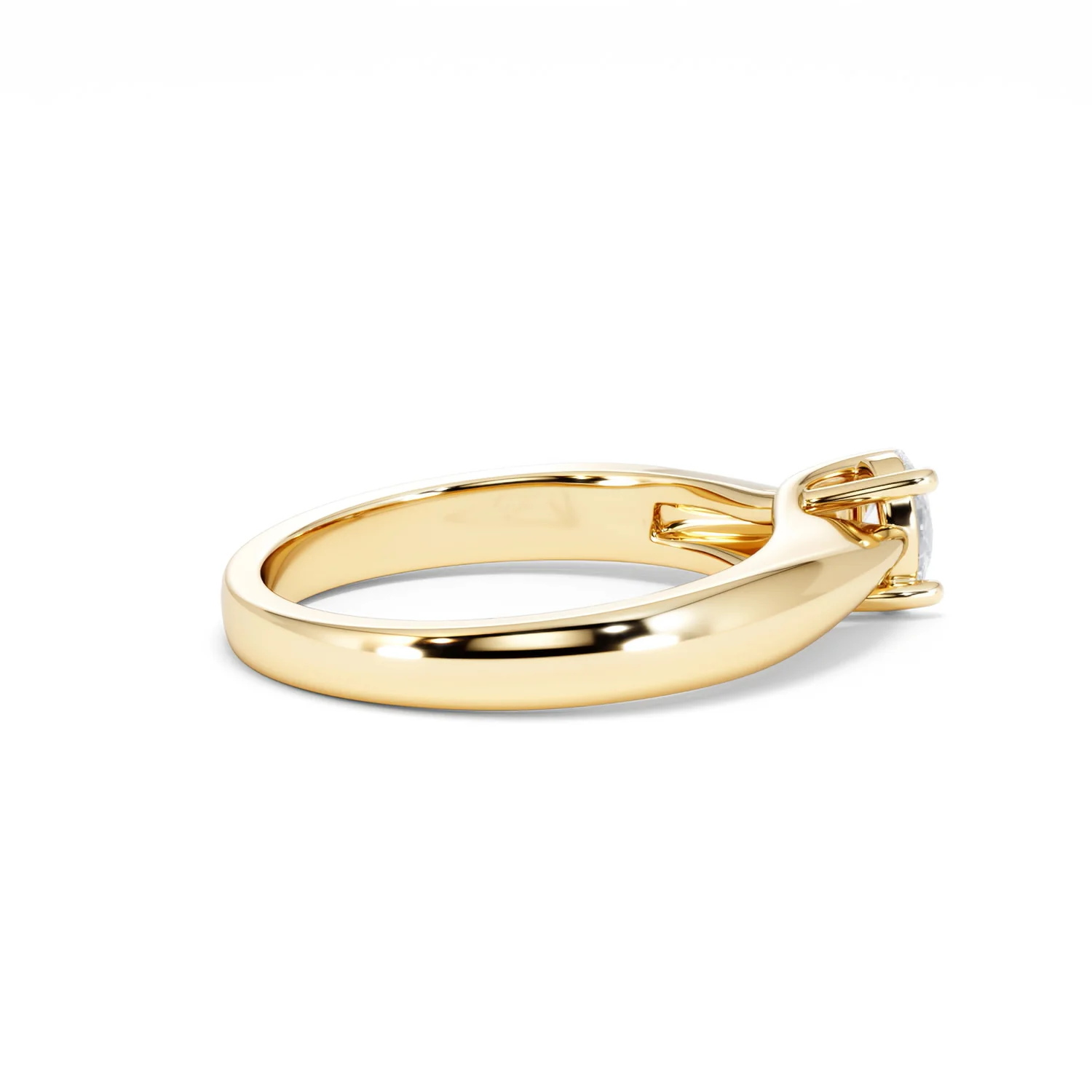 Naomi Oval Cut Lab Diamond Engagement Ring 0.33ct H/SI in 18k Gold Vermeil - Image 34