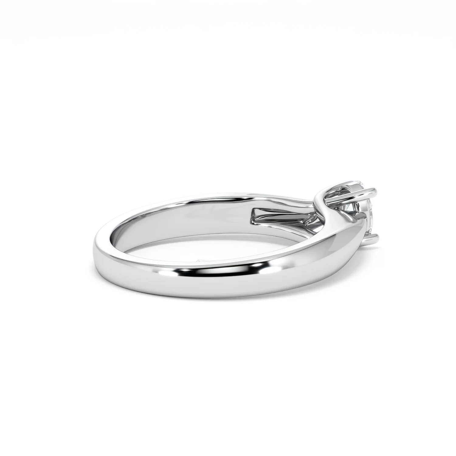 Naomi Oval Cut Lab Diamond Engagement Ring 0.33ct H/SI in 925 Silver - Image 37