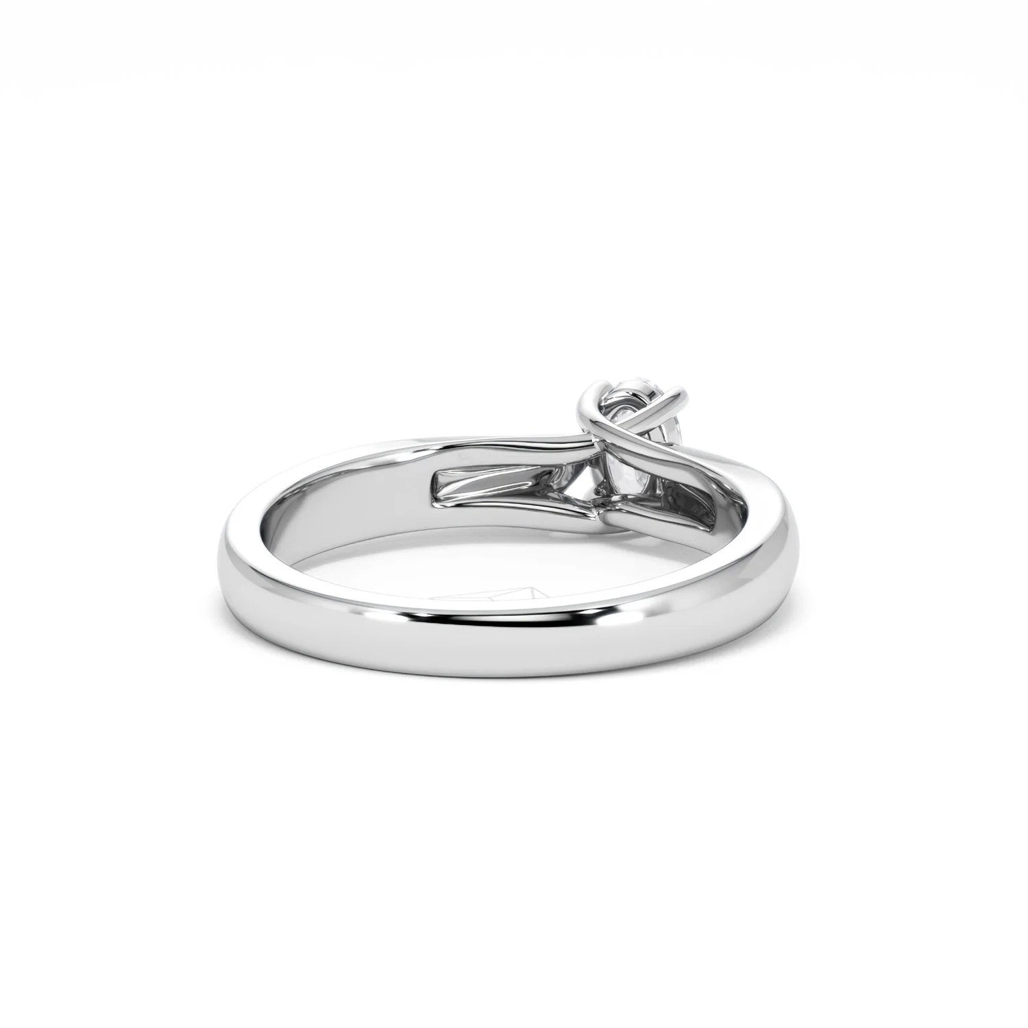 Naomi Oval Cut Lab Diamond Engagement Ring 0.33ct H/SI in 925 Silver - Image 45