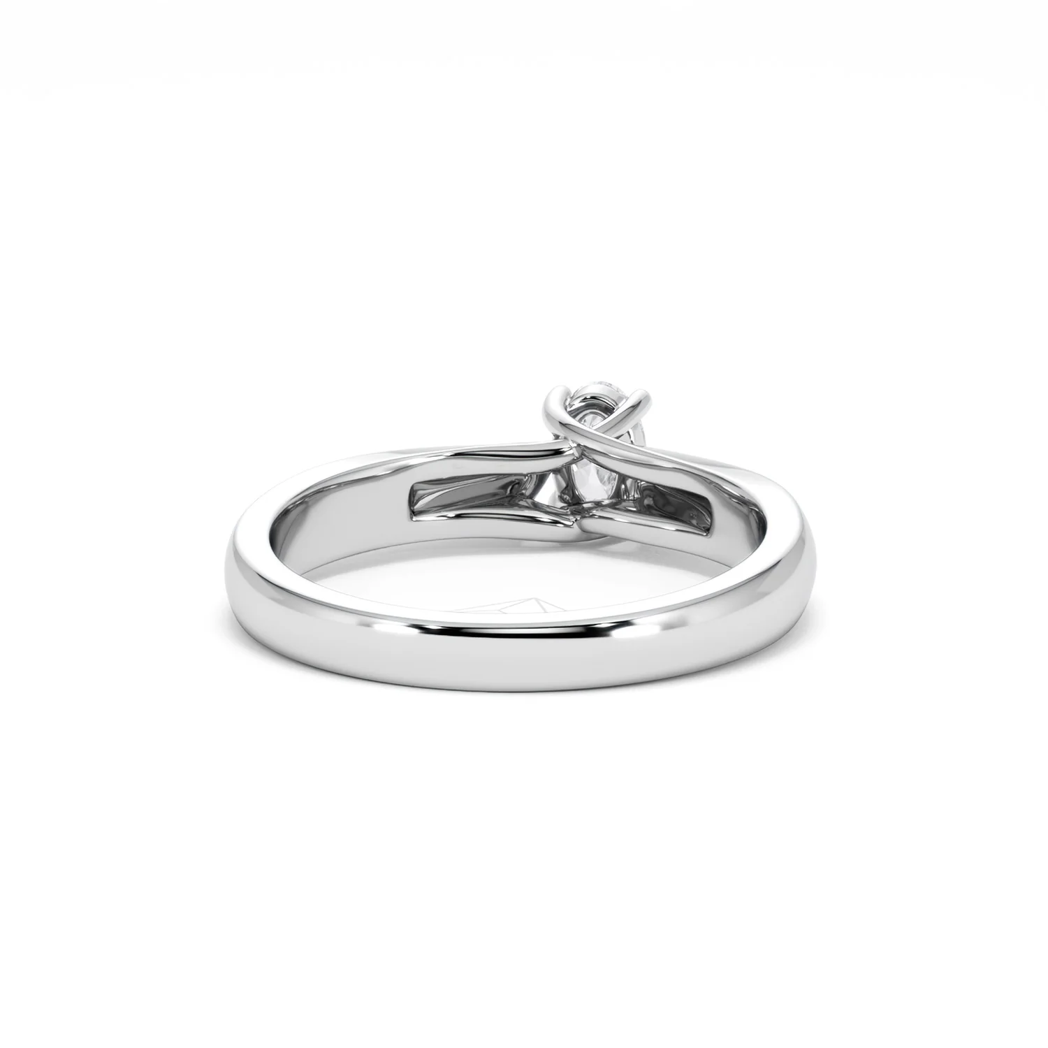 Naomi Oval Cut Lab Diamond Engagement Ring 0.33ct H/SI in 925 Silver - Image 47