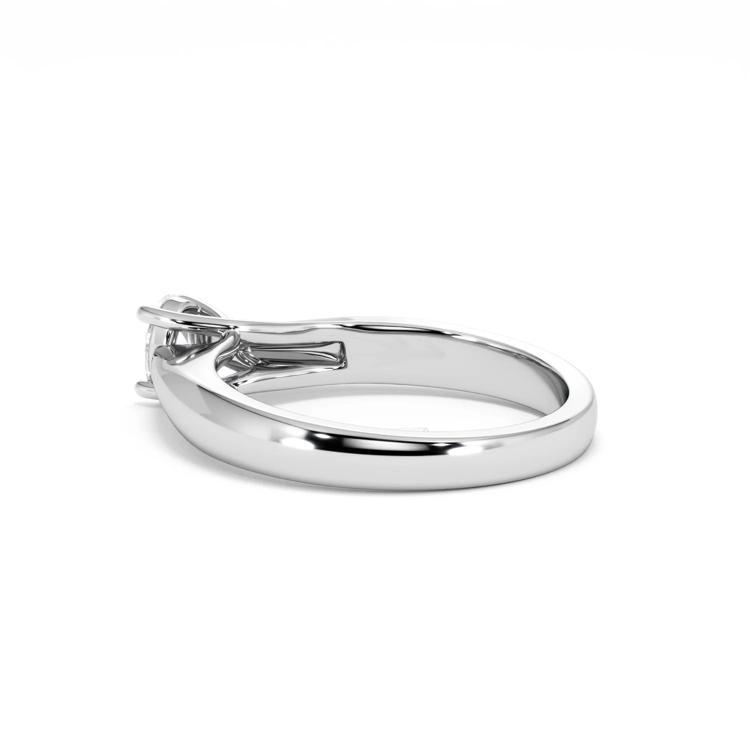 Naomi Oval Cut Lab Diamond Engagement Ring 0.33ct H/SI in 925 Silver - Image 62