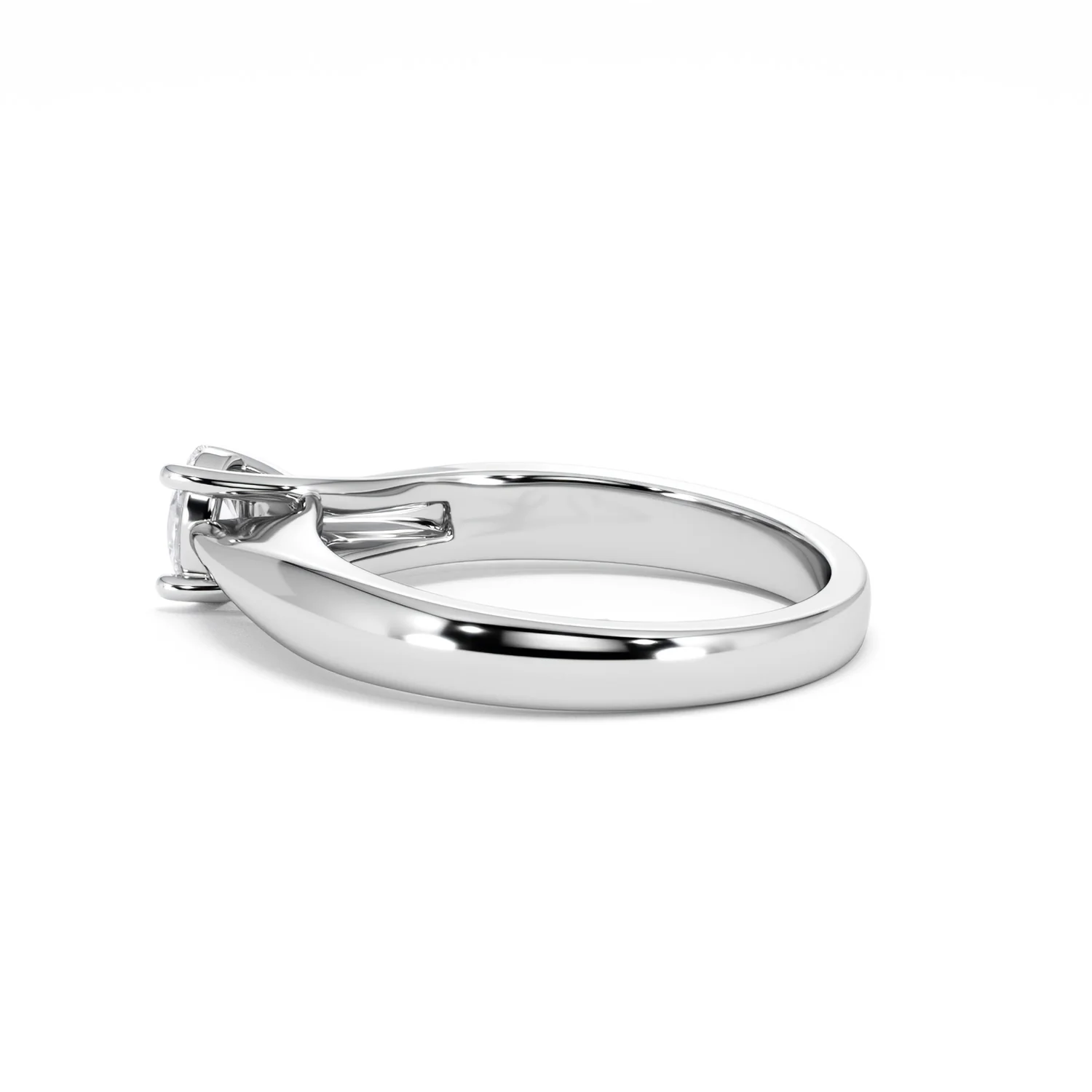 Naomi Oval Cut Lab Diamond Engagement Ring 0.33ct H/SI in 925 Silver - Image 65