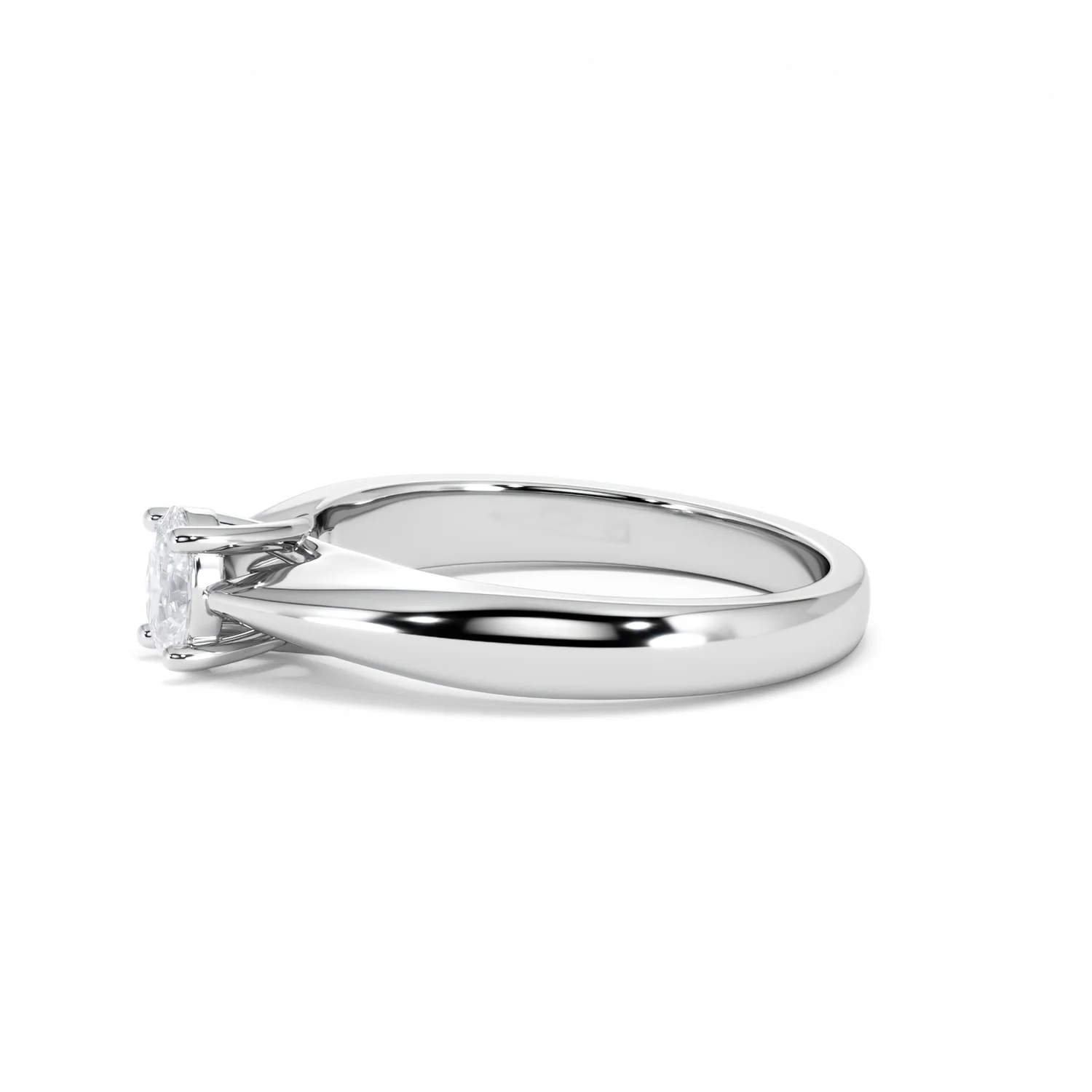 Naomi Oval Cut Lab Diamond Engagement Ring 0.33ct H/SI in 925 Silver - Image 74