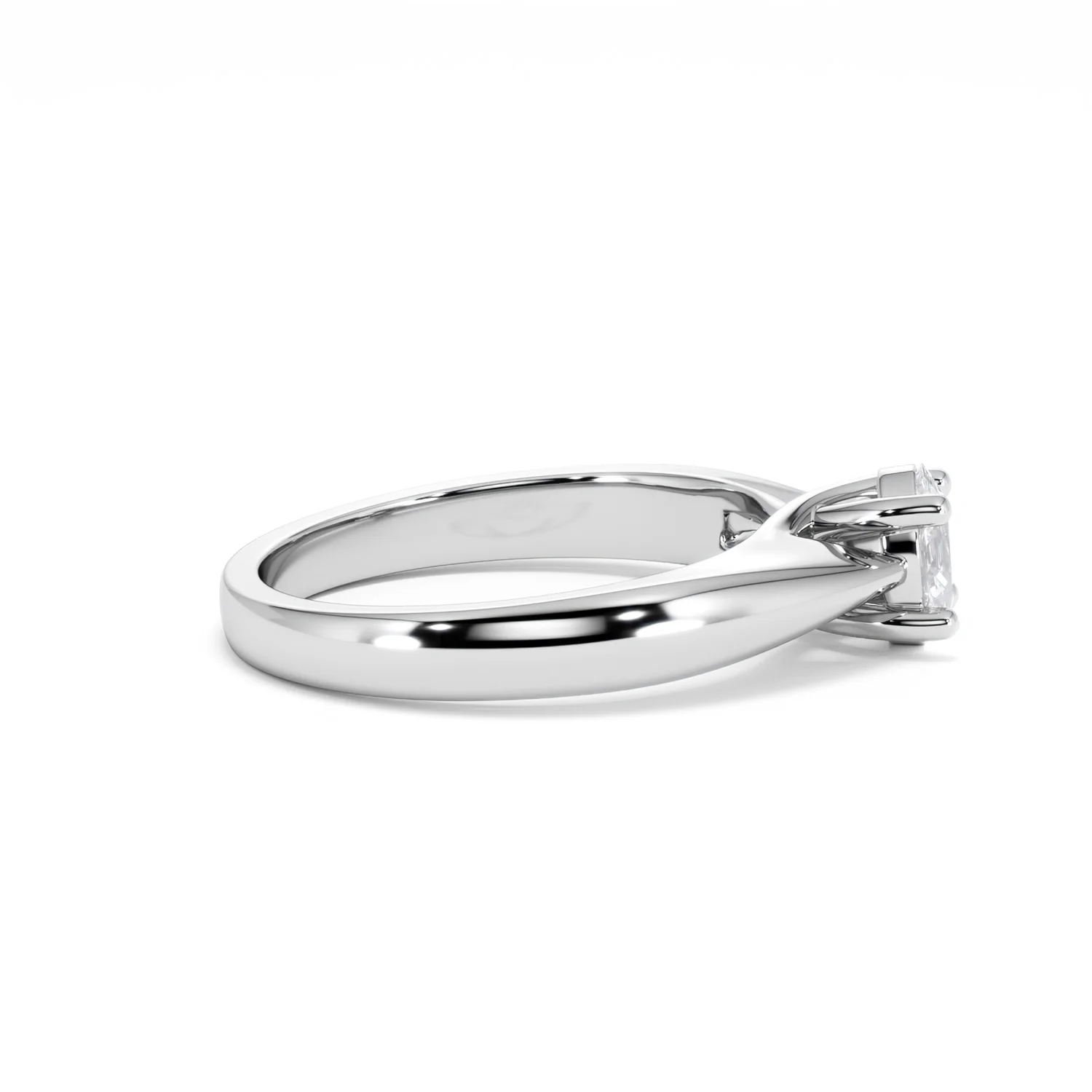 Naomi Oval Cut Lab Diamond Engagement Ring 0.50ct H/SI in 925 Silver - Image 29