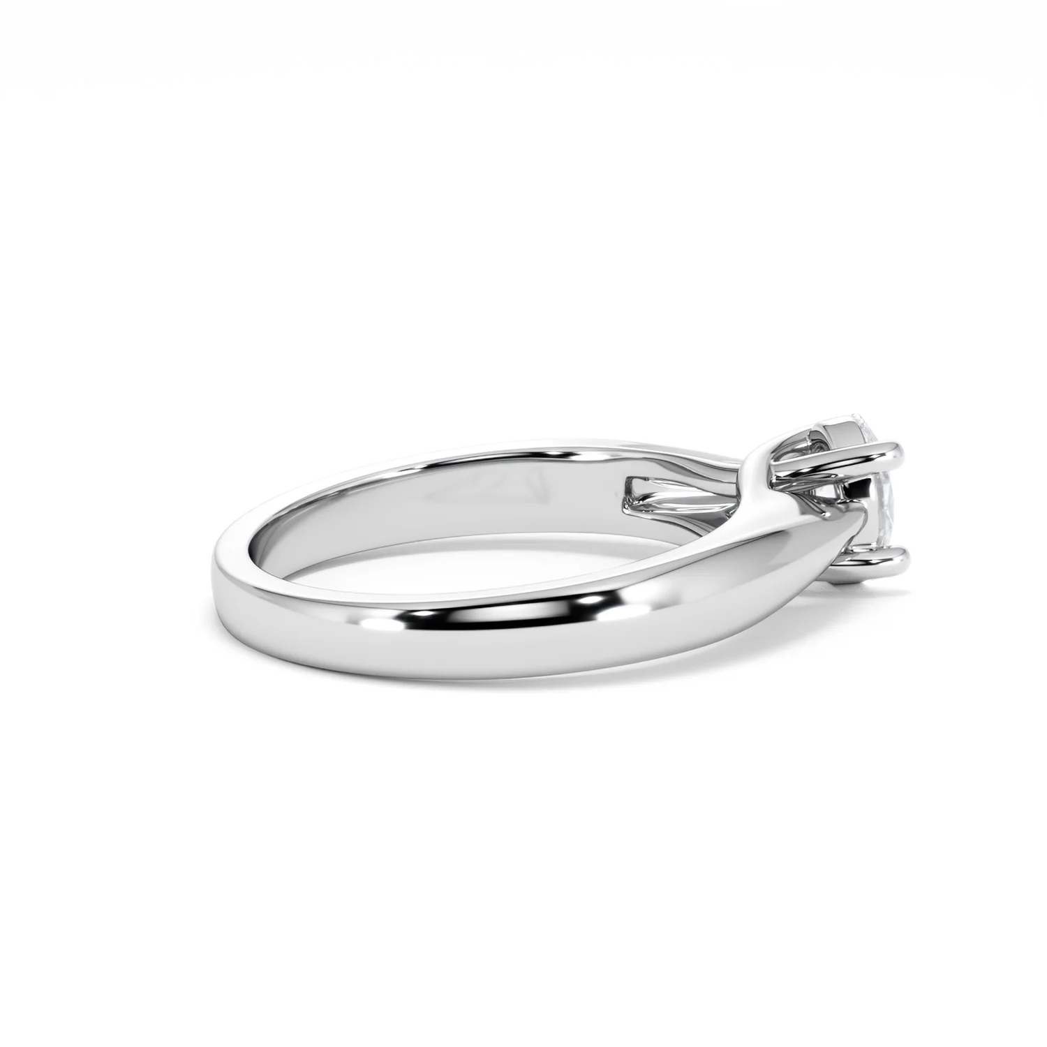 Naomi Oval Cut Lab Diamond Engagement Ring 0.50ct H/SI in 925 Silver - Image 34
