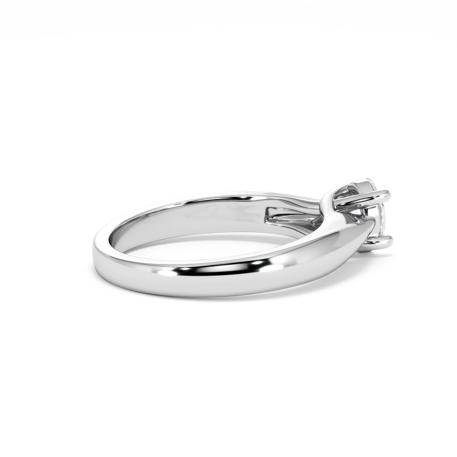 Naomi Oval Cut Lab Diamond Engagement Ring 0.50ct H/SI in 925 Silver - Image 35