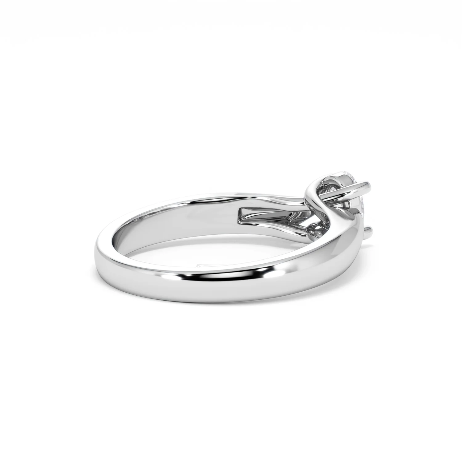 Naomi Oval Cut Lab Diamond Engagement Ring 0.50ct H/SI in 925 Silver - Image 39