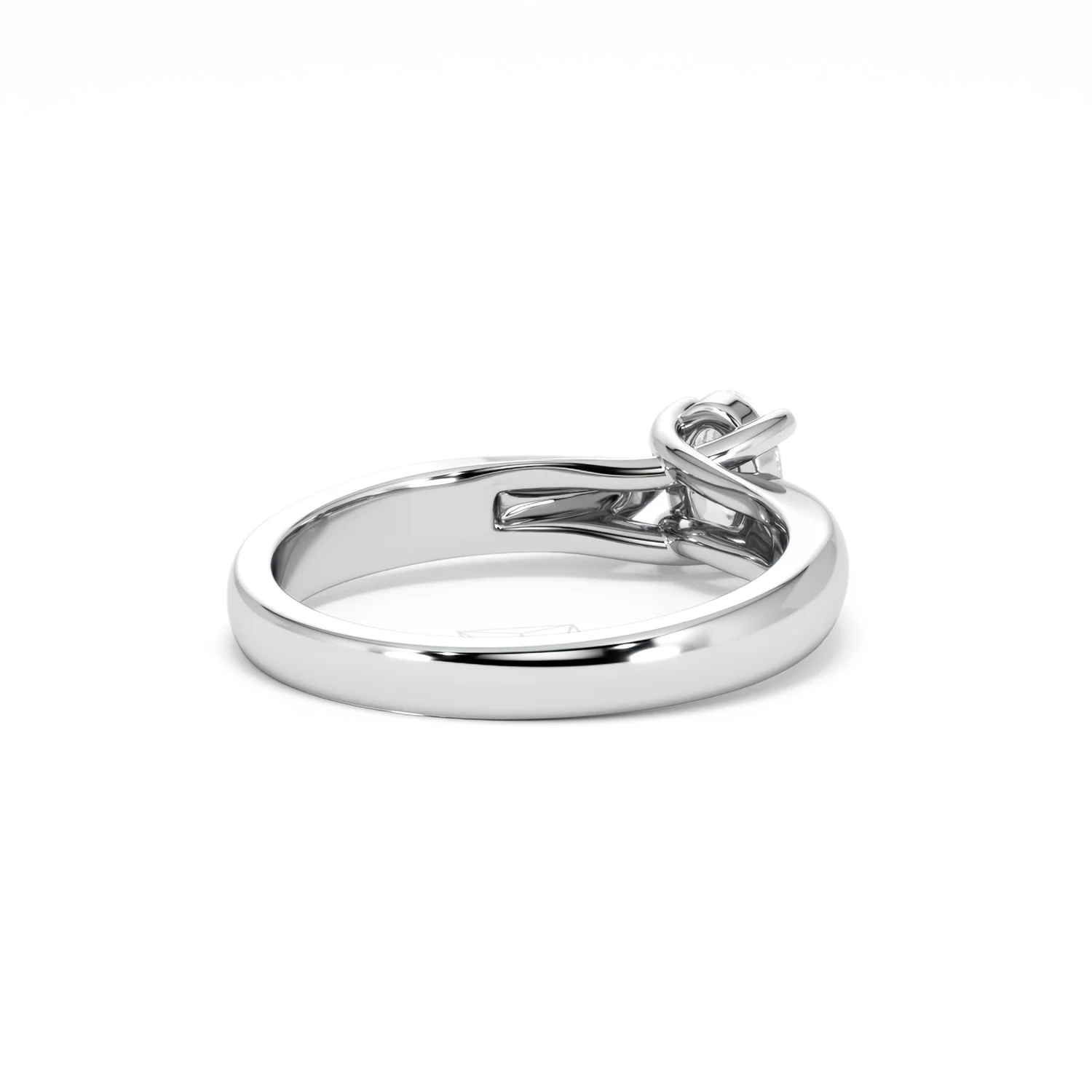 Naomi Oval Cut Lab Diamond Engagement Ring 0.50ct H/SI in 925 Silver - Image 43