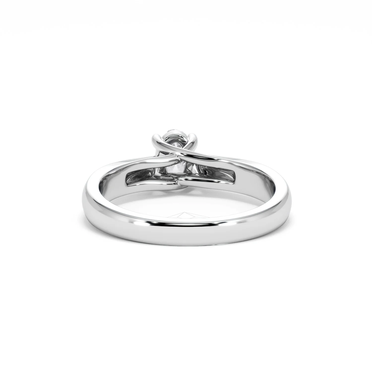 Naomi Oval Cut Lab Diamond Engagement Ring 0.50ct H/SI in 925 Silver - Image 51