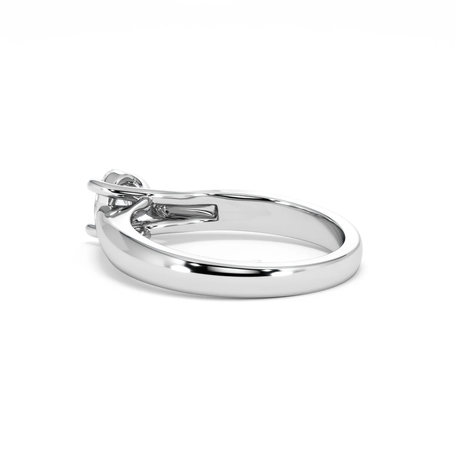 Naomi Oval Cut Lab Diamond Engagement Ring 0.50ct H/SI in 925 Silver - Image 61