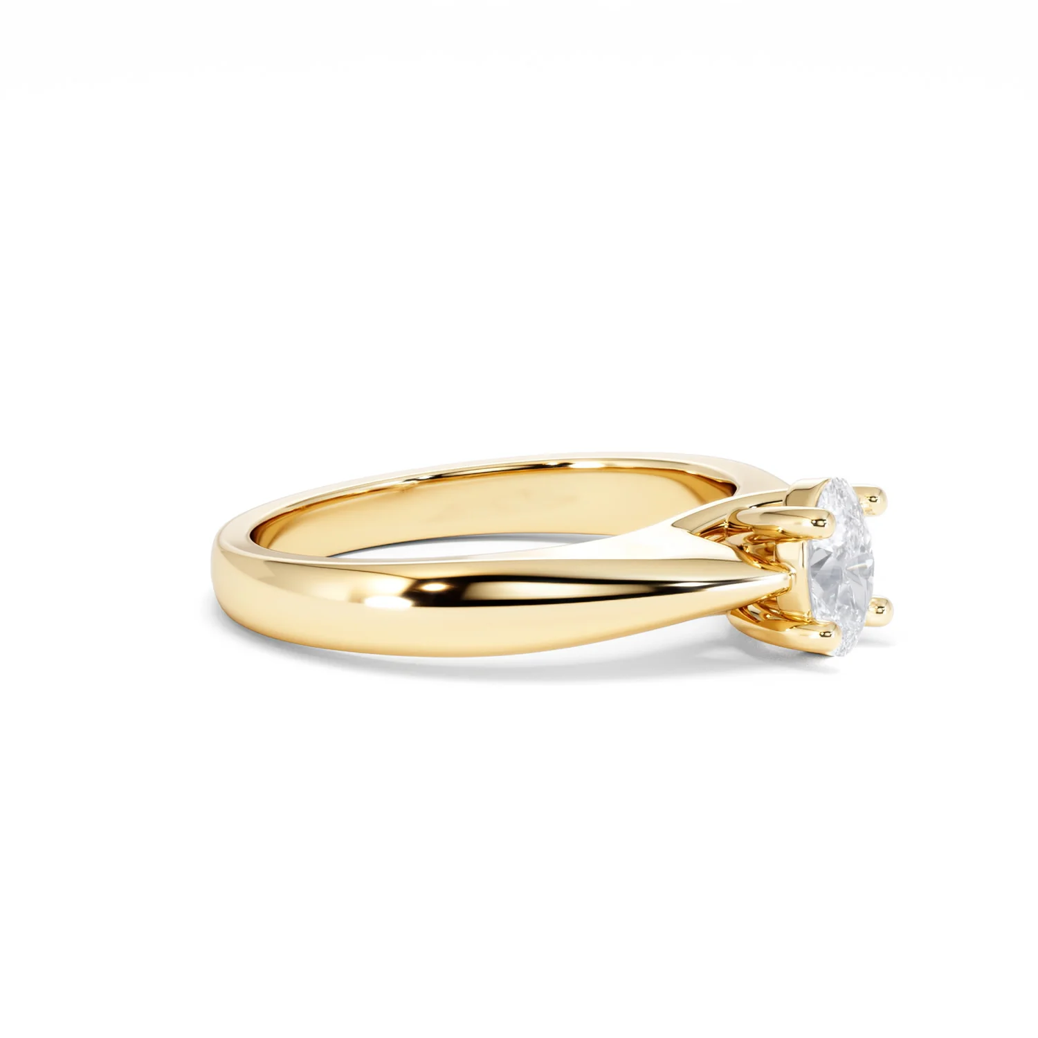 Naomi Oval Cut Lab Diamond Engagement Ring 0.50ct H/SI in 9k Gold - Image 23