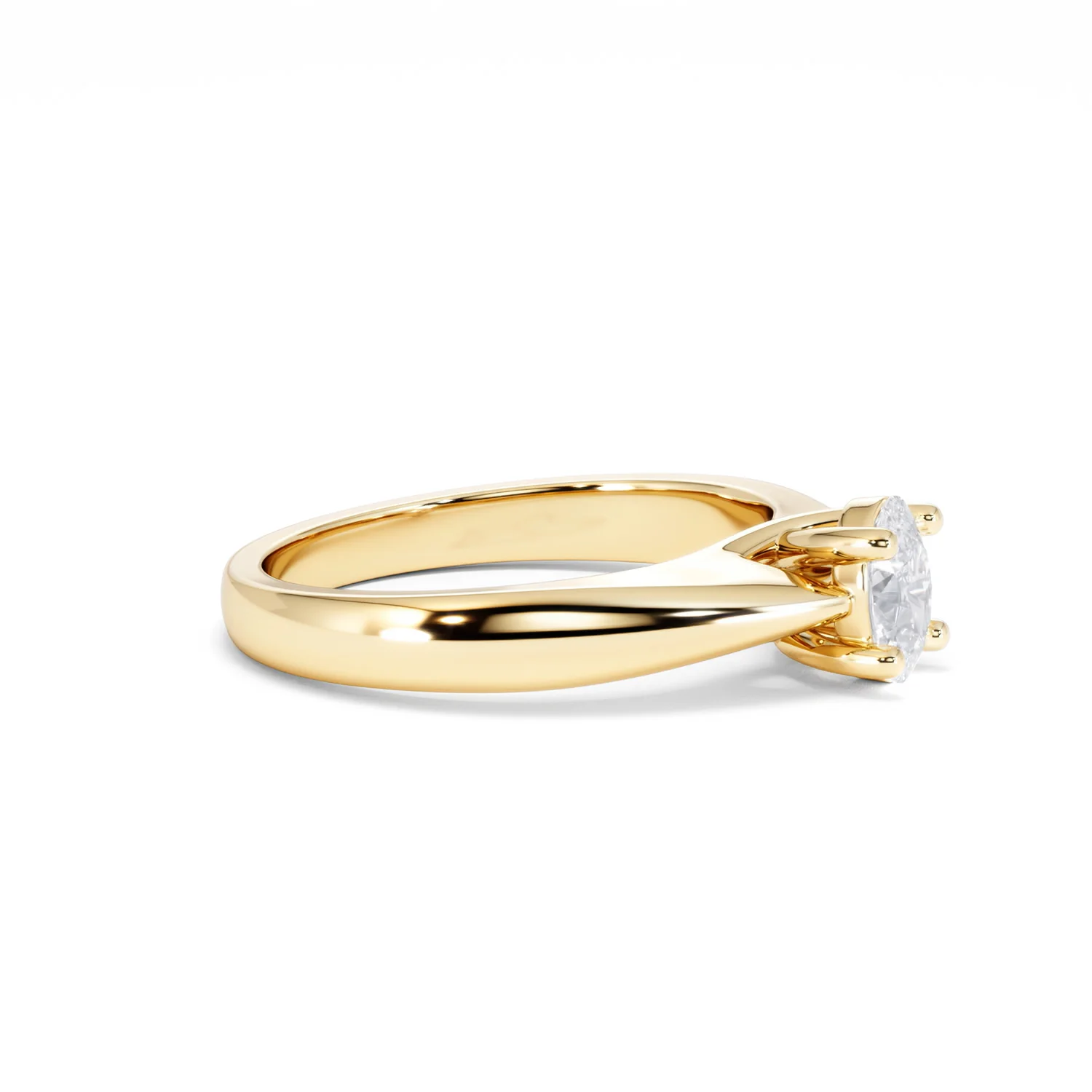 Naomi Oval Cut Lab Diamond Engagement Ring 0.50ct H/SI in 9k Gold - Image 24