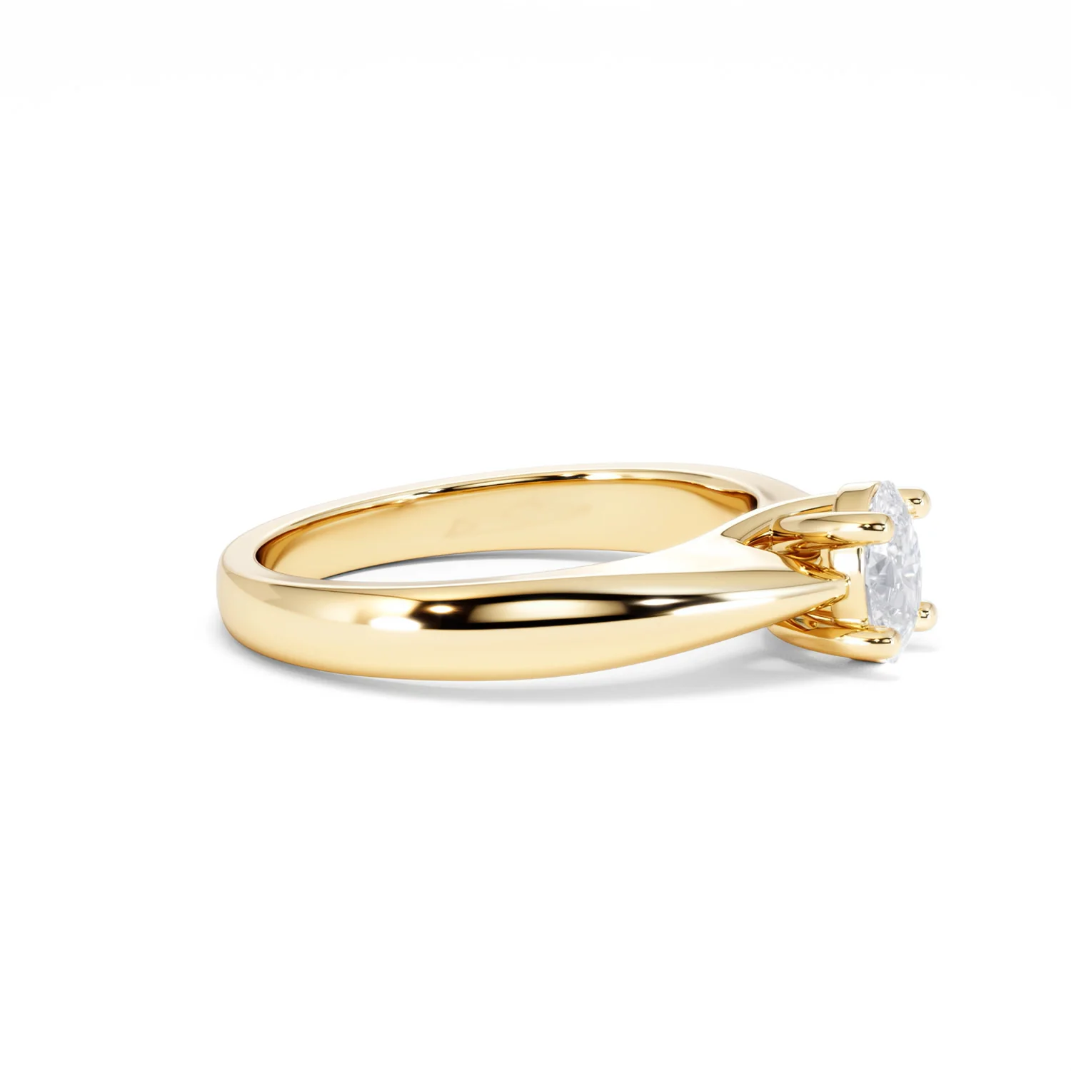 Naomi Oval Cut Lab Diamond Engagement Ring 0.50ct H/SI in 9k Gold - Image 25