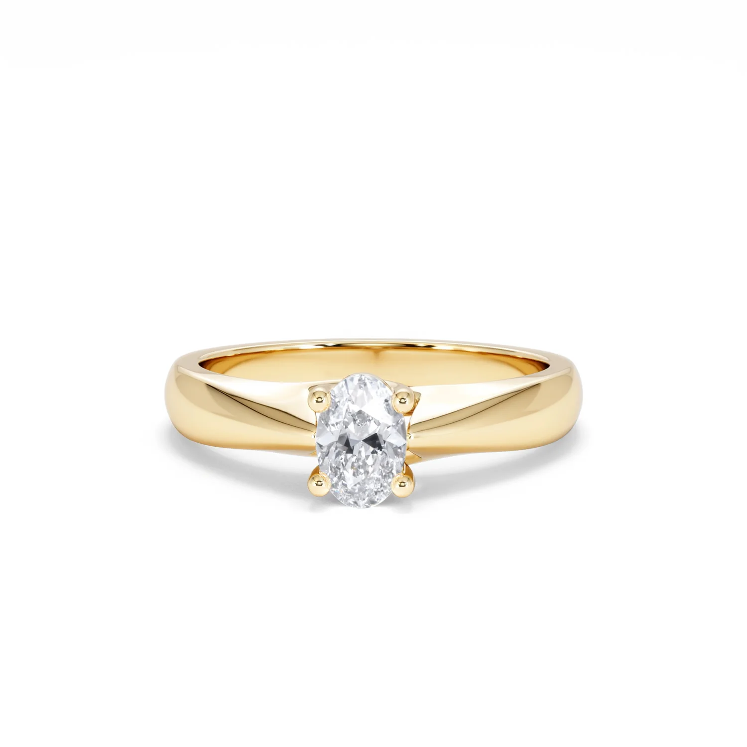 Naomi Oval Cut Lab Diamond Engagement Ring 0.50ct H/SI in 9k Gold - Image 89
