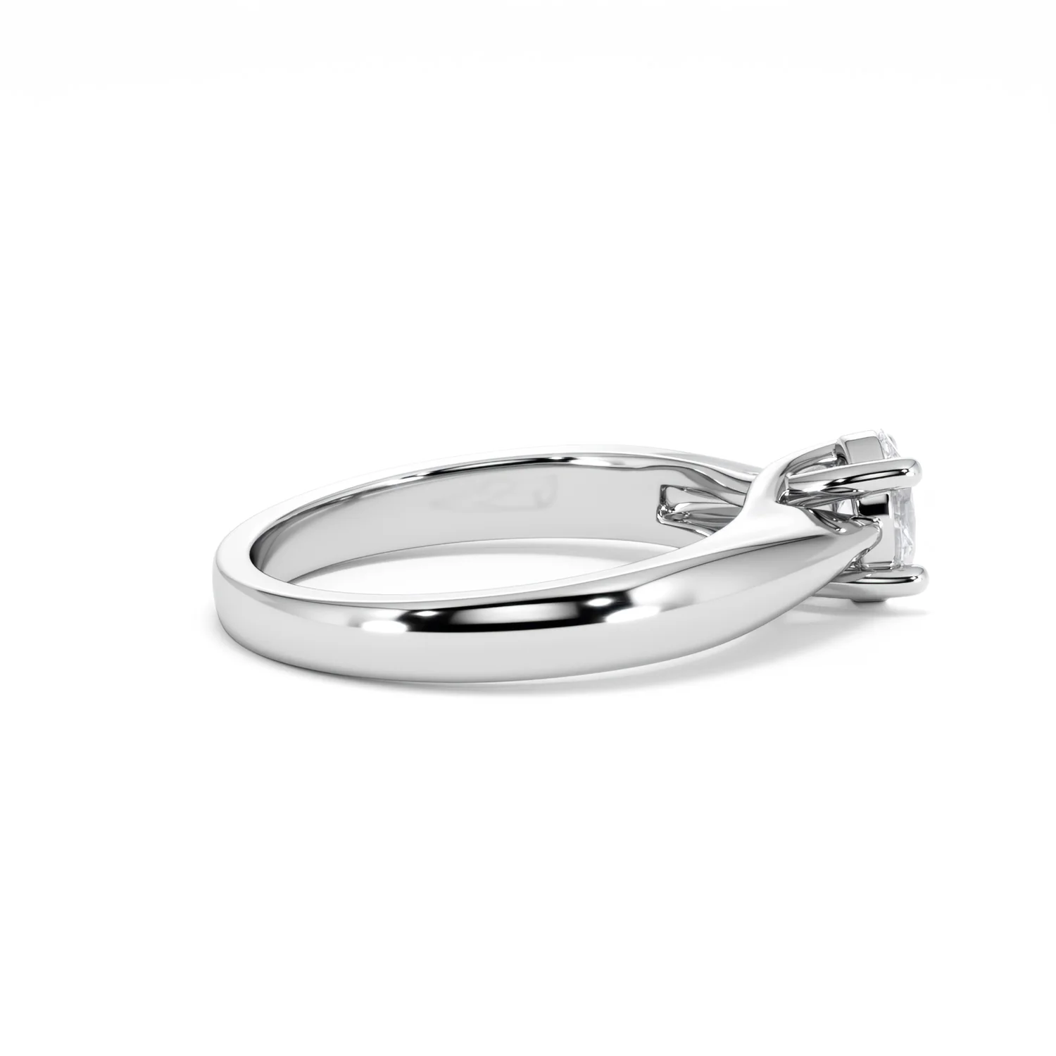 Naomi Oval Cut Lab Diamond Engagement Ring 0.50ct H/SI in 9k White Gold - Image 32