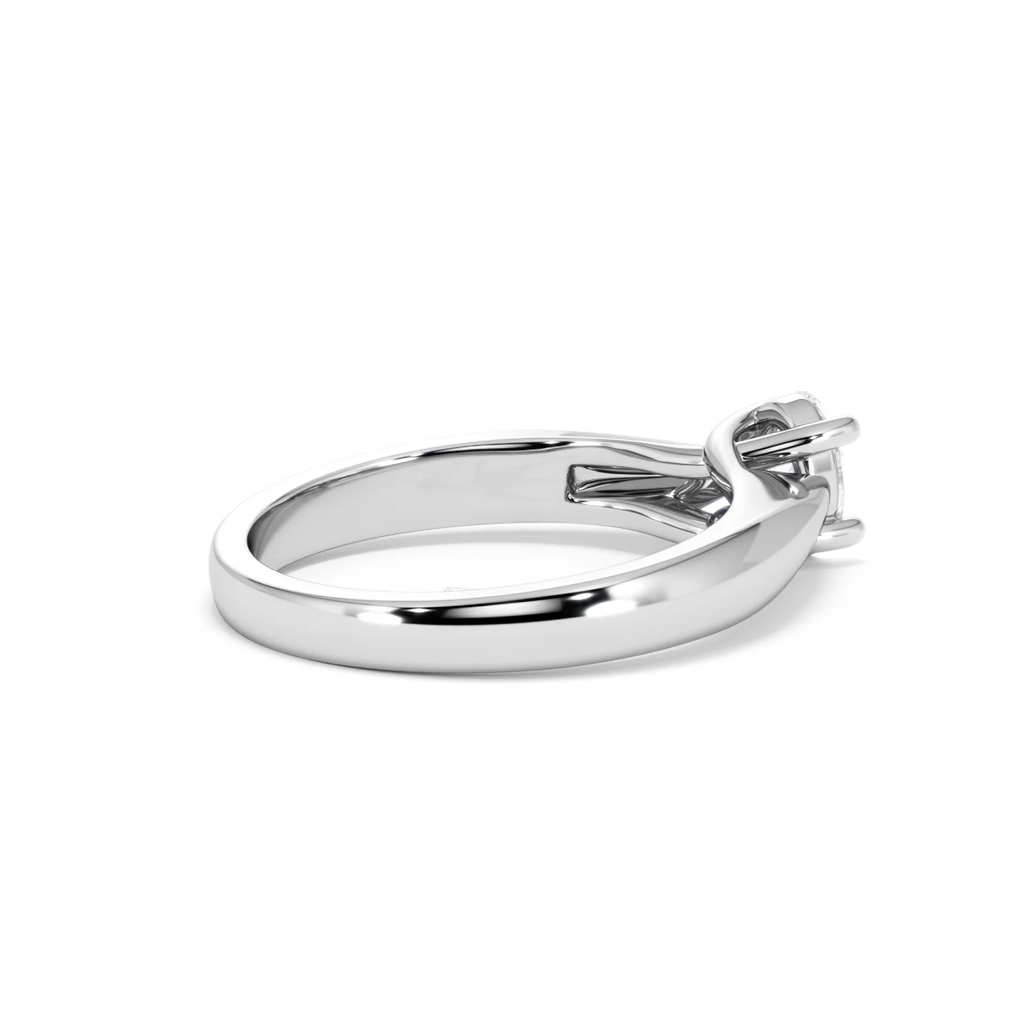 Naomi Oval Cut Lab Diamond Engagement Ring 0.50ct H/SI in 9k White Gold - Image 37