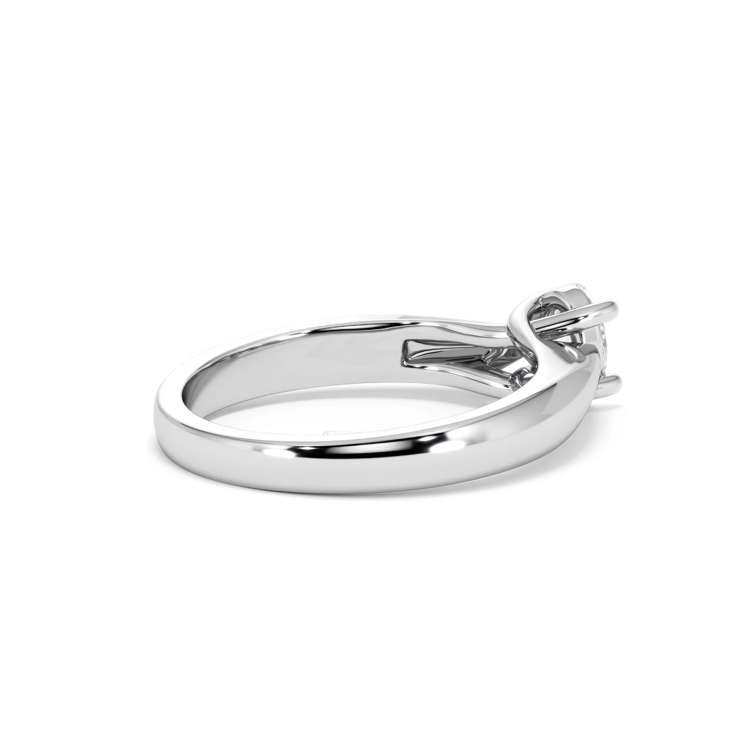 Naomi Oval Cut Lab Diamond Engagement Ring 0.50ct H/SI in 9k White Gold - Image 38