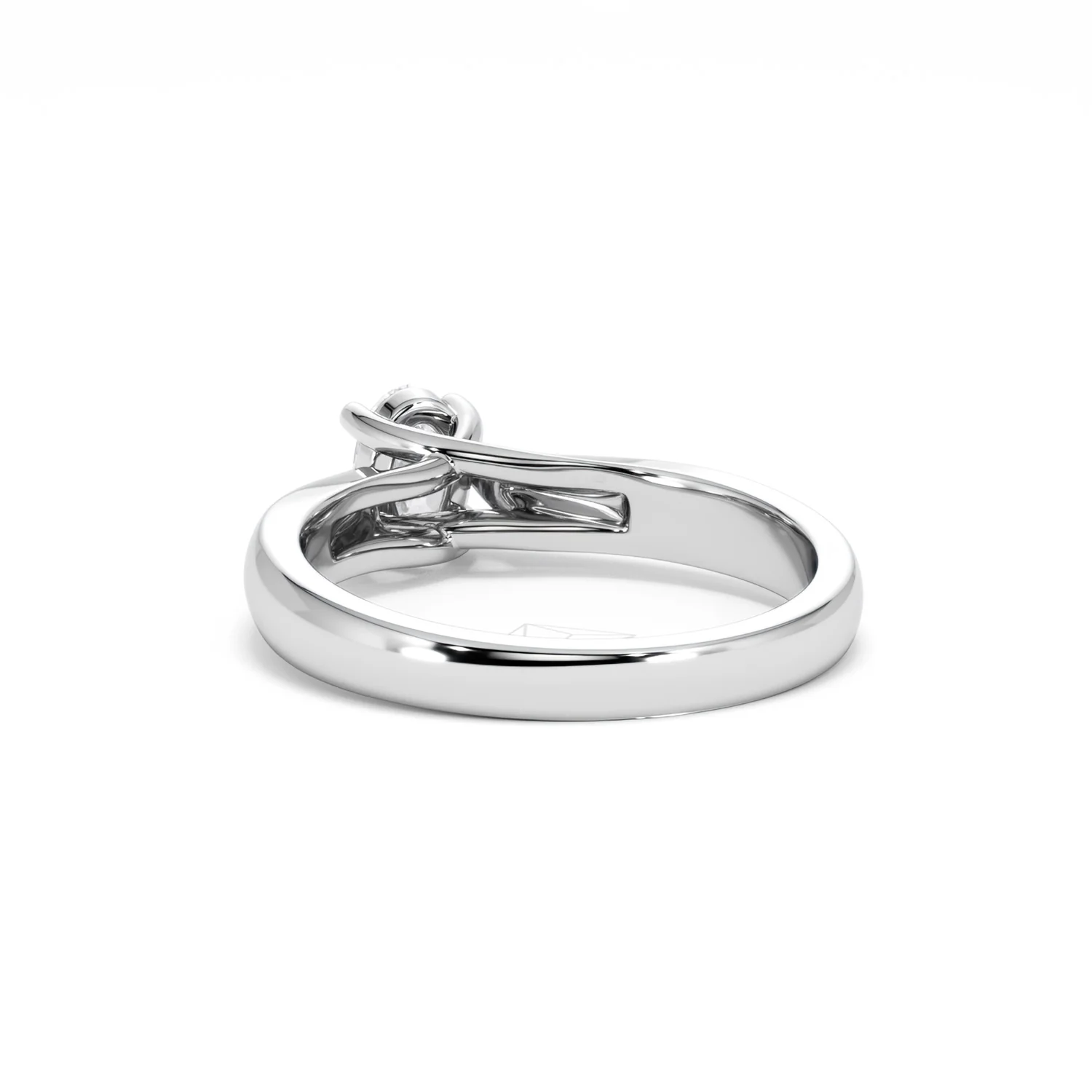 Naomi Oval Cut Lab Diamond Engagement Ring 0.50ct H/SI in 9k White Gold - Image 55