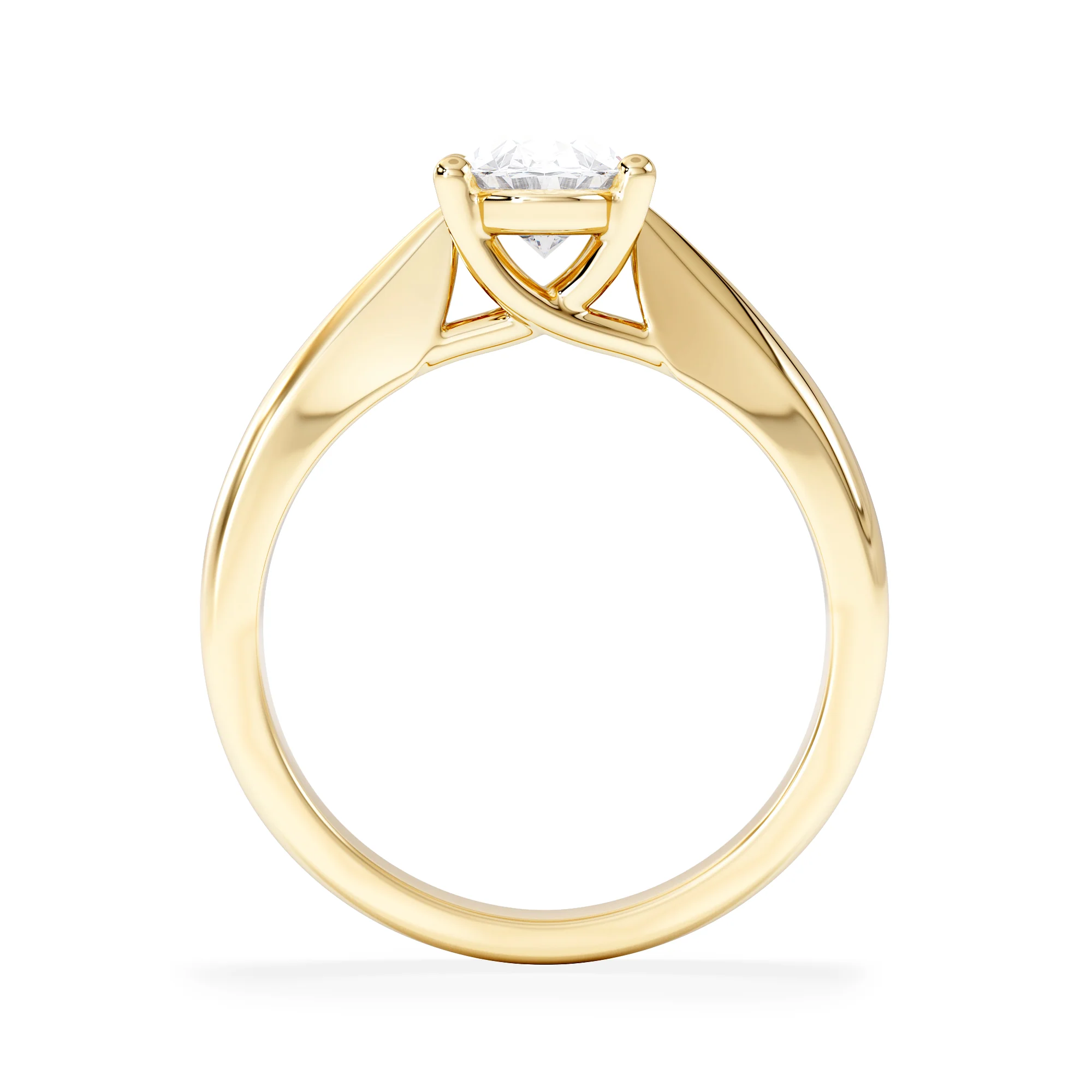 Naomi Oval Cut Lab Diamond Engagement Ring 1.00ct H/SI in 9k Gold - Image 3