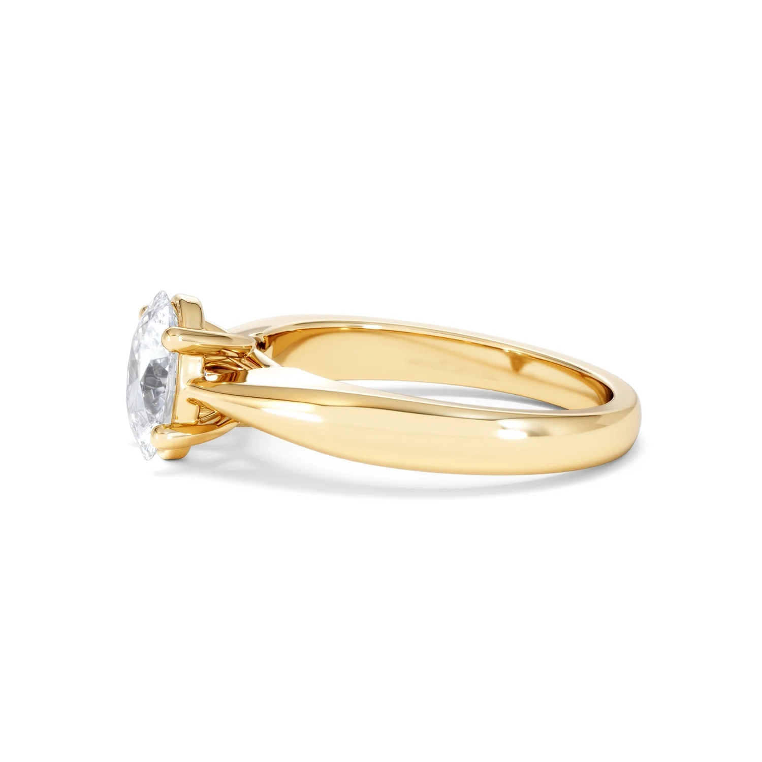 Naomi Oval Cut Lab Diamond Engagement Ring 1.00ct H/SI in 9k Gold - Image 73