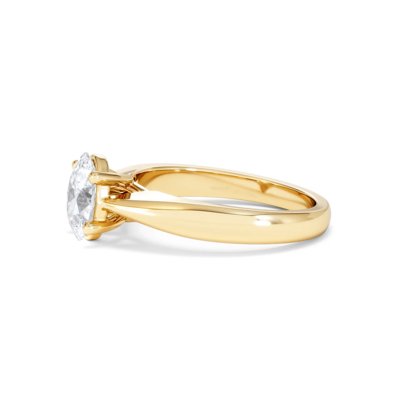 Naomi Oval Cut Lab Diamond Engagement Ring 1.00ct H/SI in 9k Gold - Image 74
