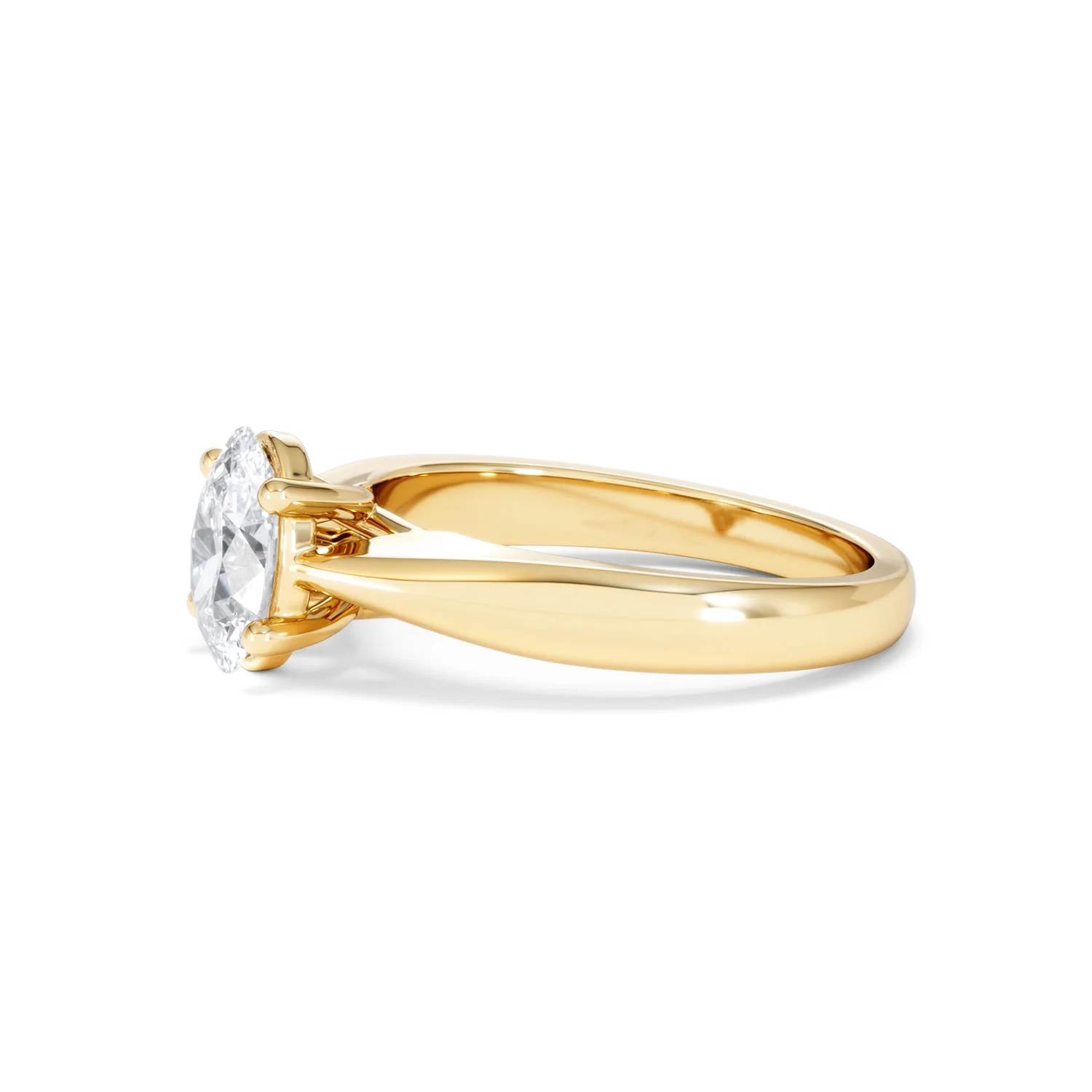 Naomi Oval Cut Lab Diamond Engagement Ring 1.00ct H/SI in 9k Gold - Image 75