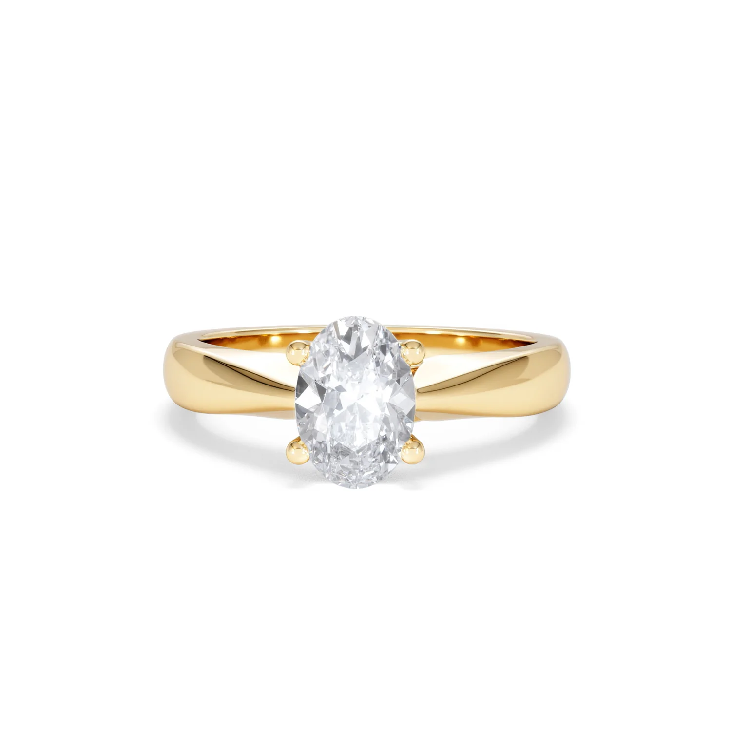 Naomi Oval Cut Lab Diamond Engagement Ring 1.00ct H/SI in 9k Gold - Image 89