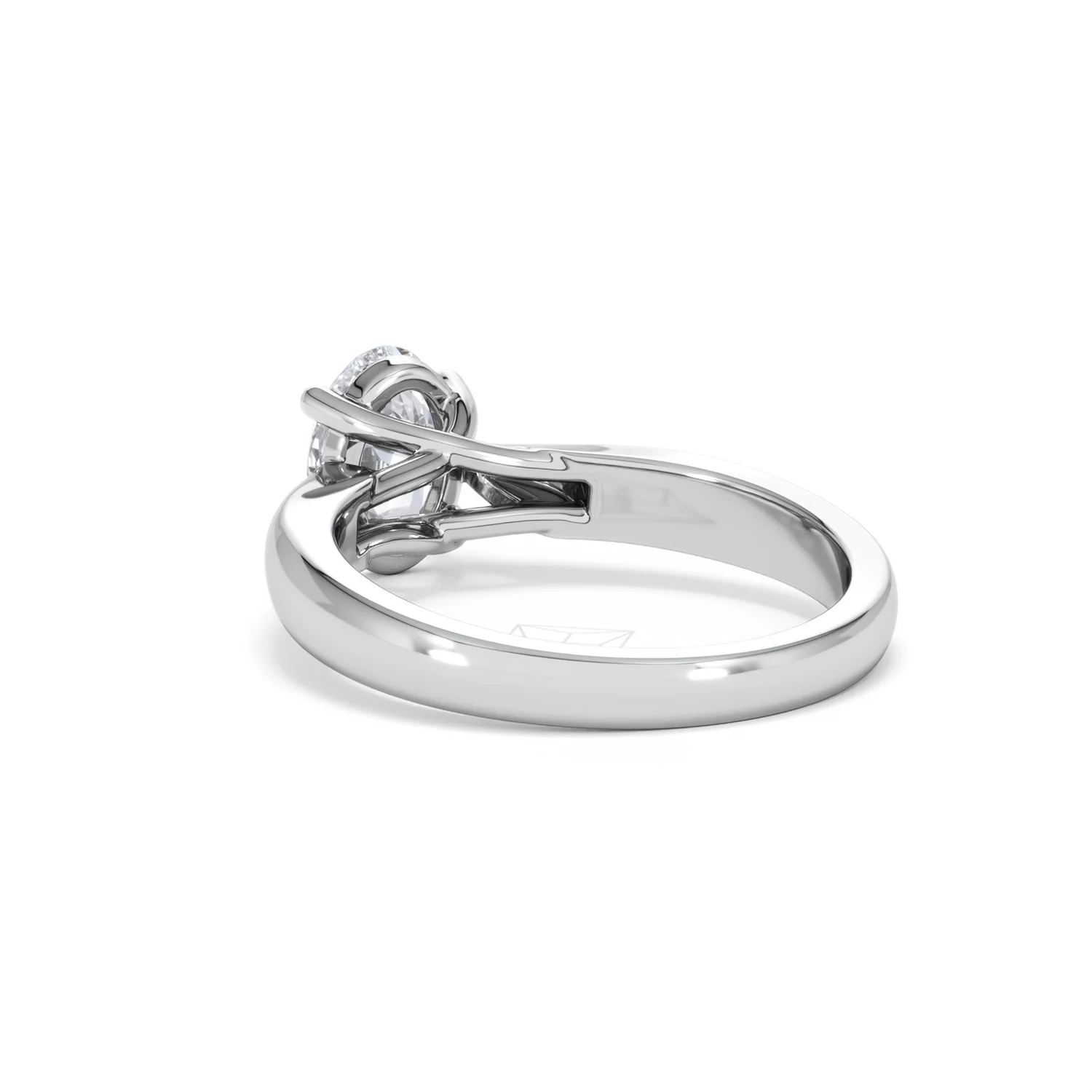 Naomi Oval Cut Lab Diamond Engagement Ring 1.00ct H/SI in 9k White Gold - Image 57