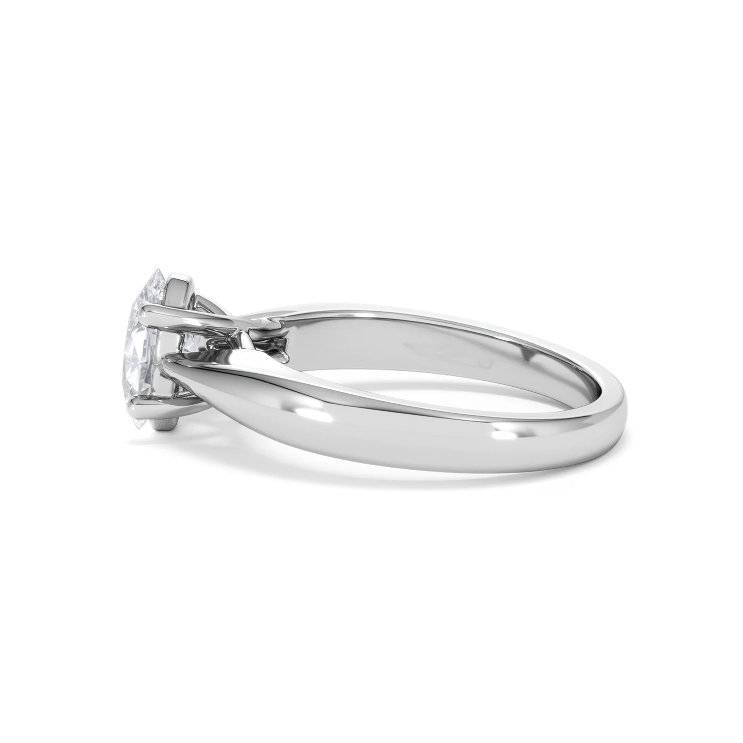 Naomi Oval Cut Lab Diamond Engagement Ring 1.00ct H/SI in 9k White Gold - Image 69