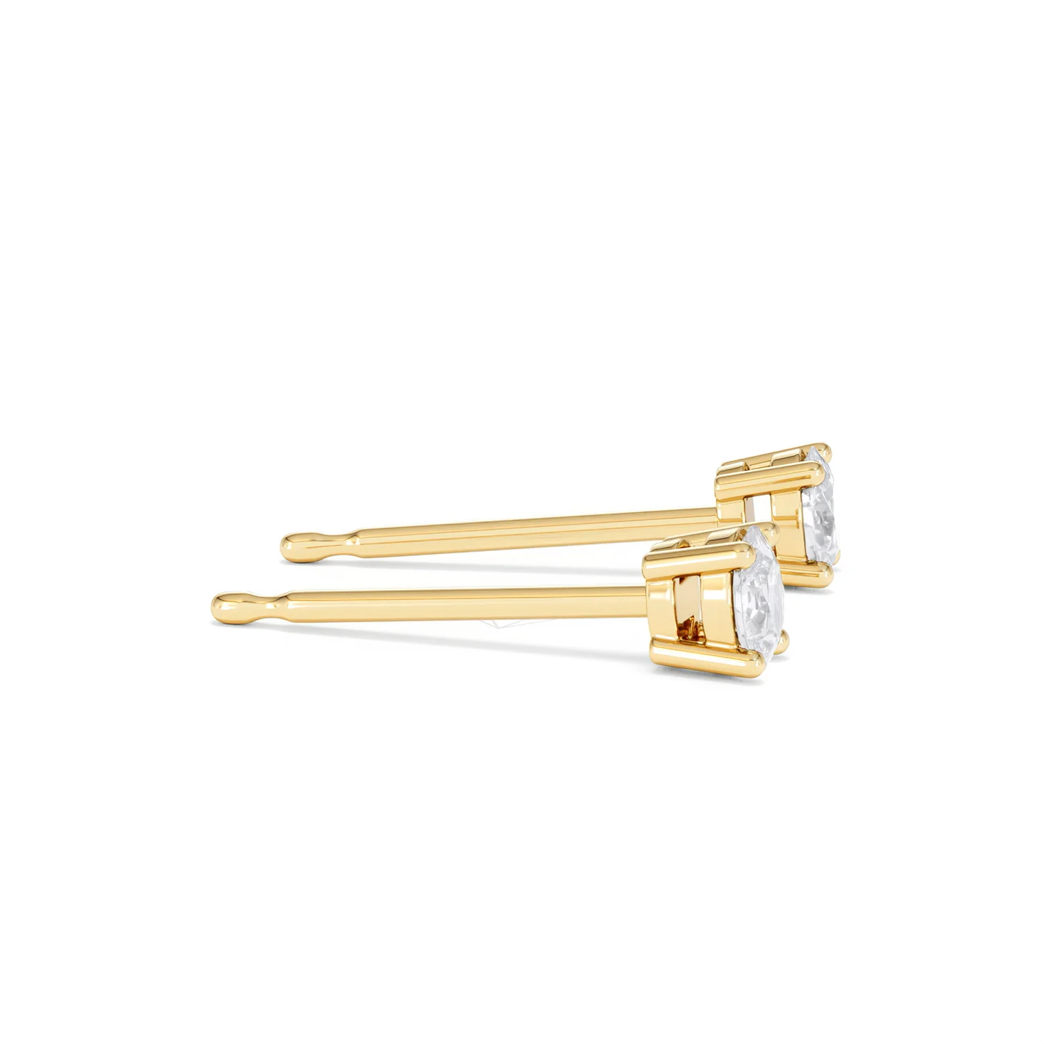 Naomi Oval Cut Lab Diamond Stud Earrings 0.30ct H/SI in 18k Gold Vermeil - Image 29