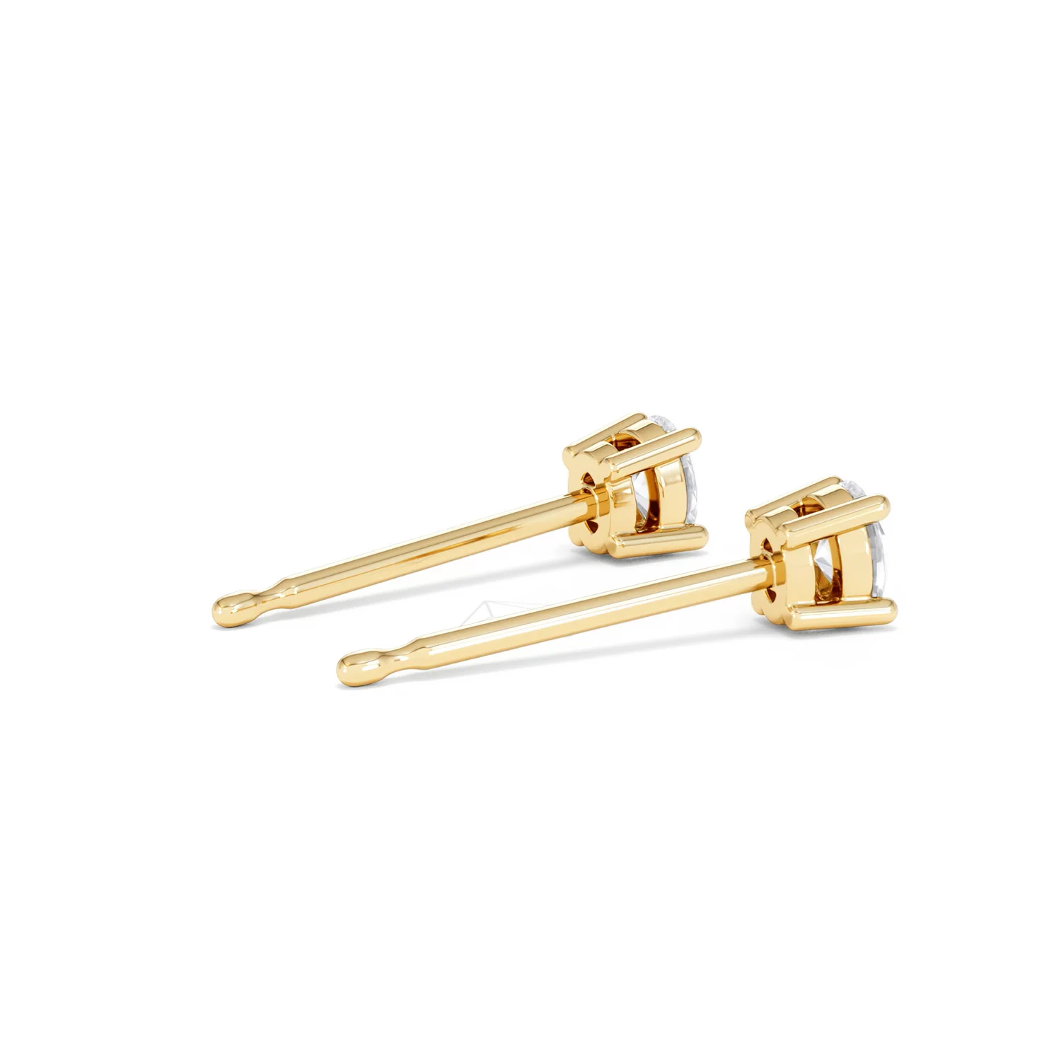 Naomi Oval Cut Lab Diamond Stud Earrings 0.30ct H/SI in 18k Gold Vermeil - Image 39