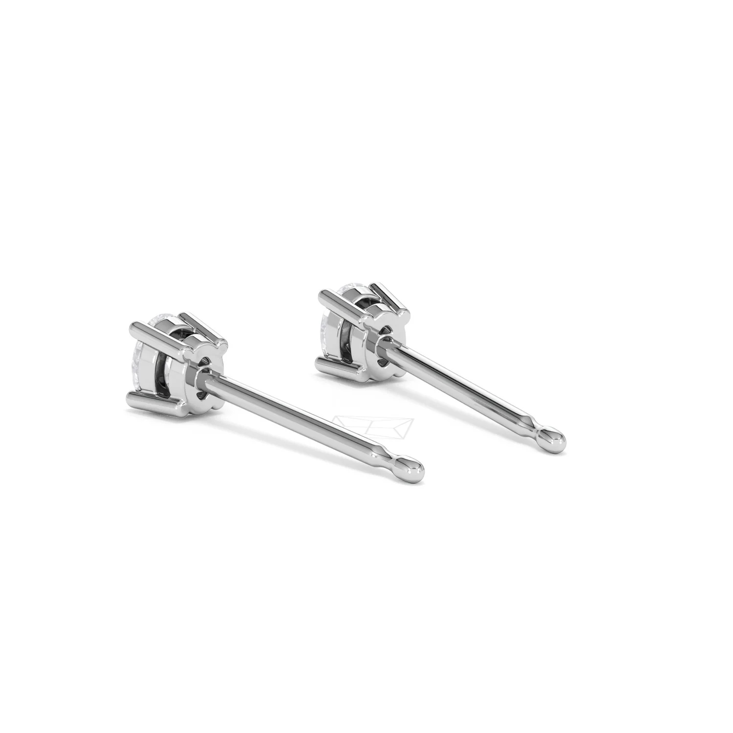 Naomi Oval Cut Lab Diamond Stud Earrings 0.30ct H/SI in 925 Silver - Image 58