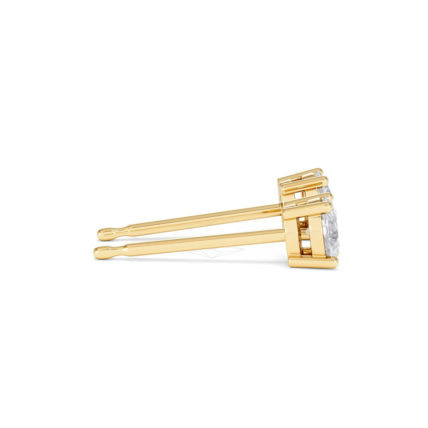 Naomi Oval Cut Lab Diamond Stud Earrings 0.50ct H/SI in 9K Gold - Image 31