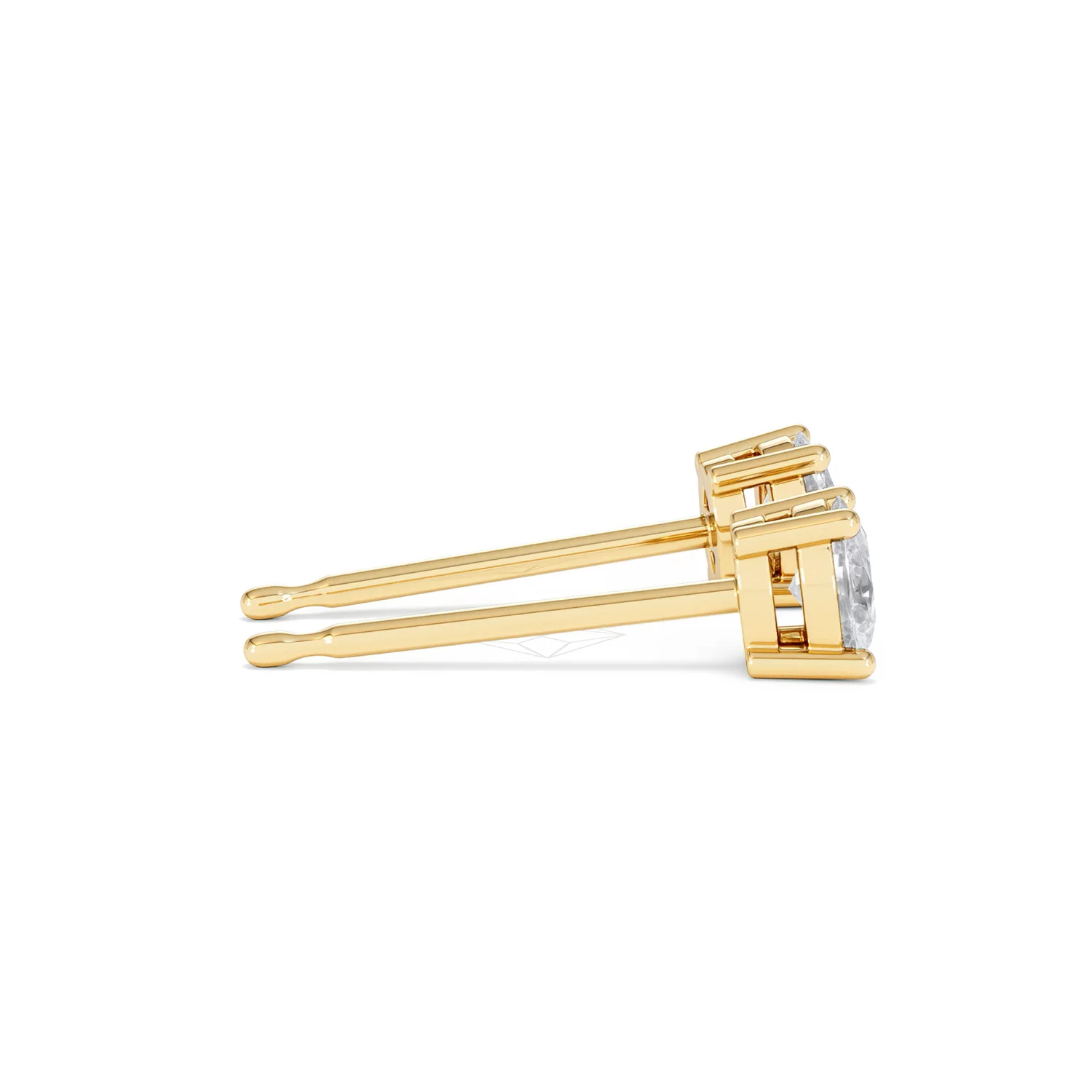 Naomi Oval Cut Lab Diamond Stud Earrings 0.50ct H/SI in 9K Gold - Image 32