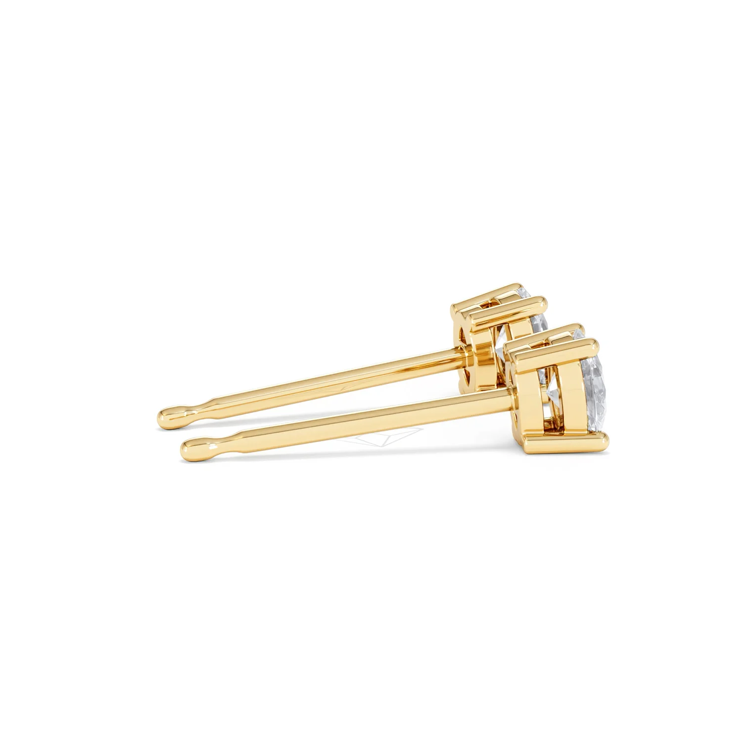 Naomi Oval Cut Lab Diamond Stud Earrings 0.50ct H/SI in 9K Gold - Image 34