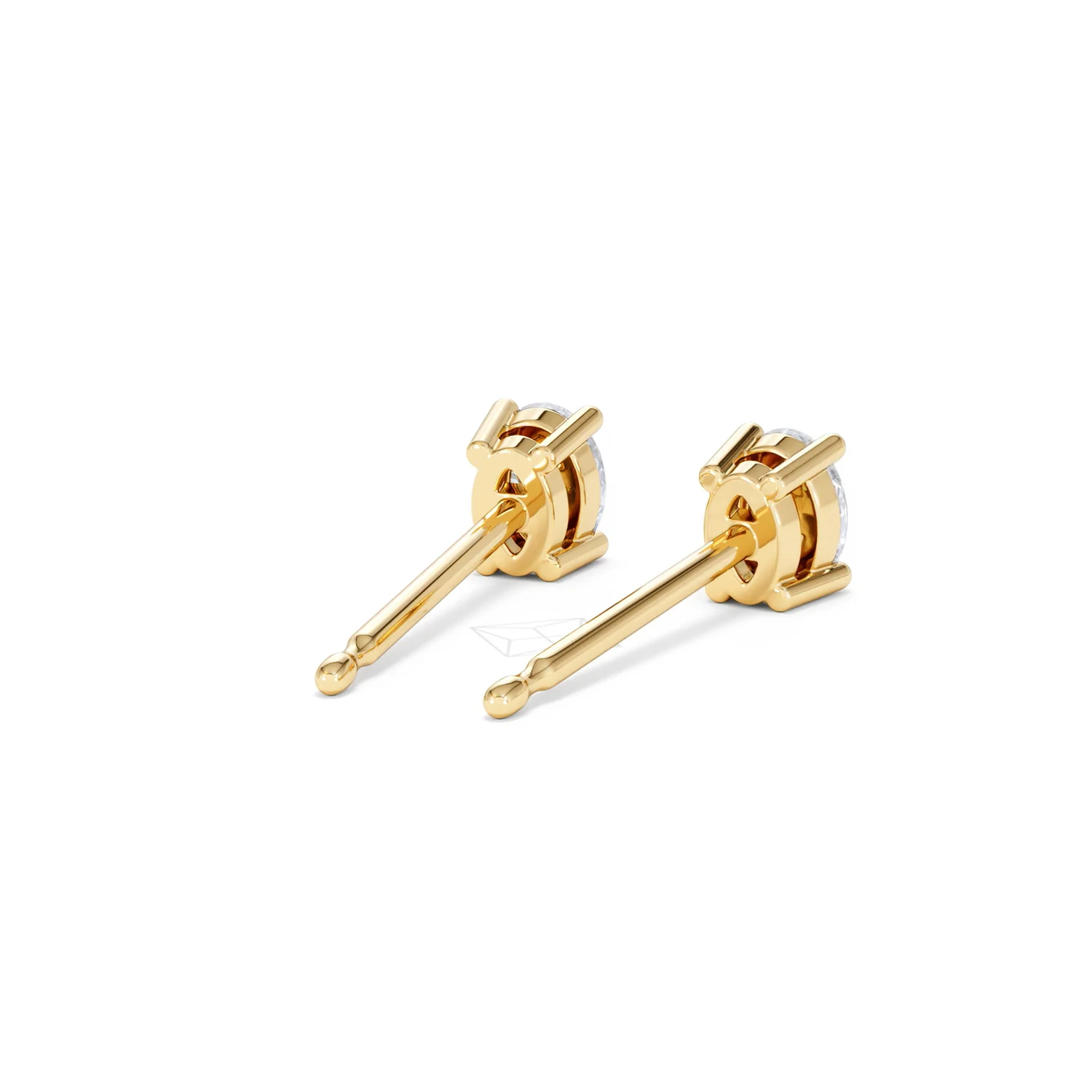 Naomi Oval Cut Lab Diamond Stud Earrings 0.50ct H/SI in 9K Gold - Image 45