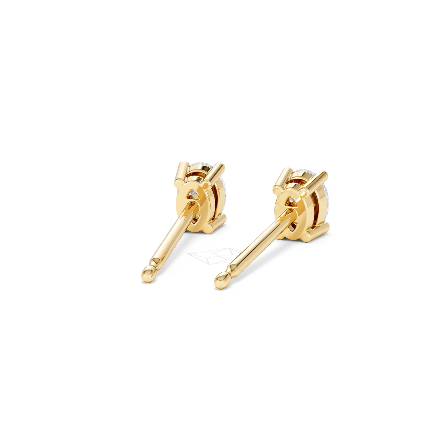 Naomi Oval Cut Lab Diamond Stud Earrings 0.50ct H/SI in 9K Gold - Image 47