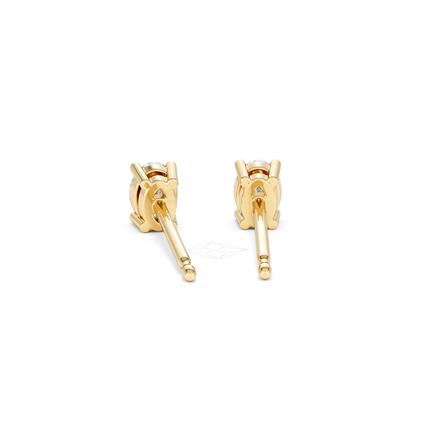 Naomi Oval Cut Lab Diamond Stud Earrings 0.50ct H/SI in 9K Gold - Image 52