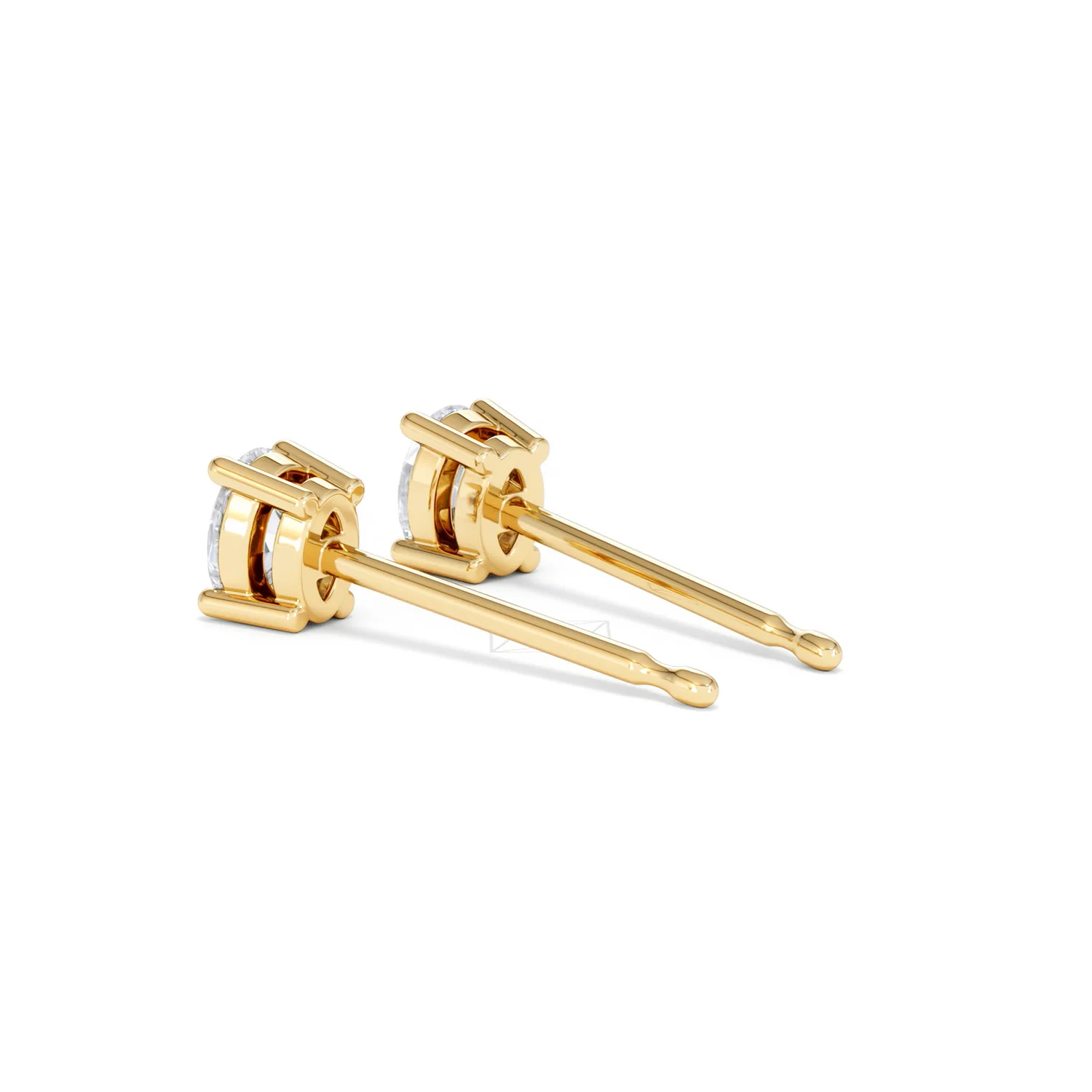 Naomi Oval Cut Lab Diamond Stud Earrings 0.50ct H/SI in 9K Gold - Image 61