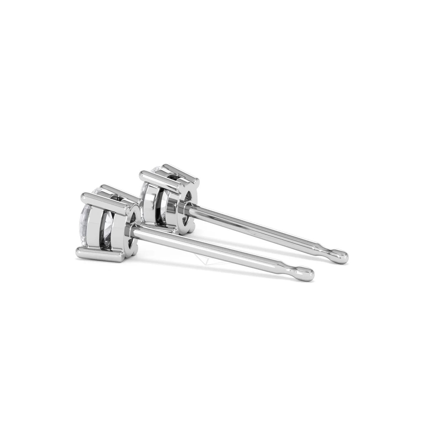 Naomi Oval Cut Lab Diamond Stud Earrings 0.50ct H/SI in 9K White Gold - Image 63