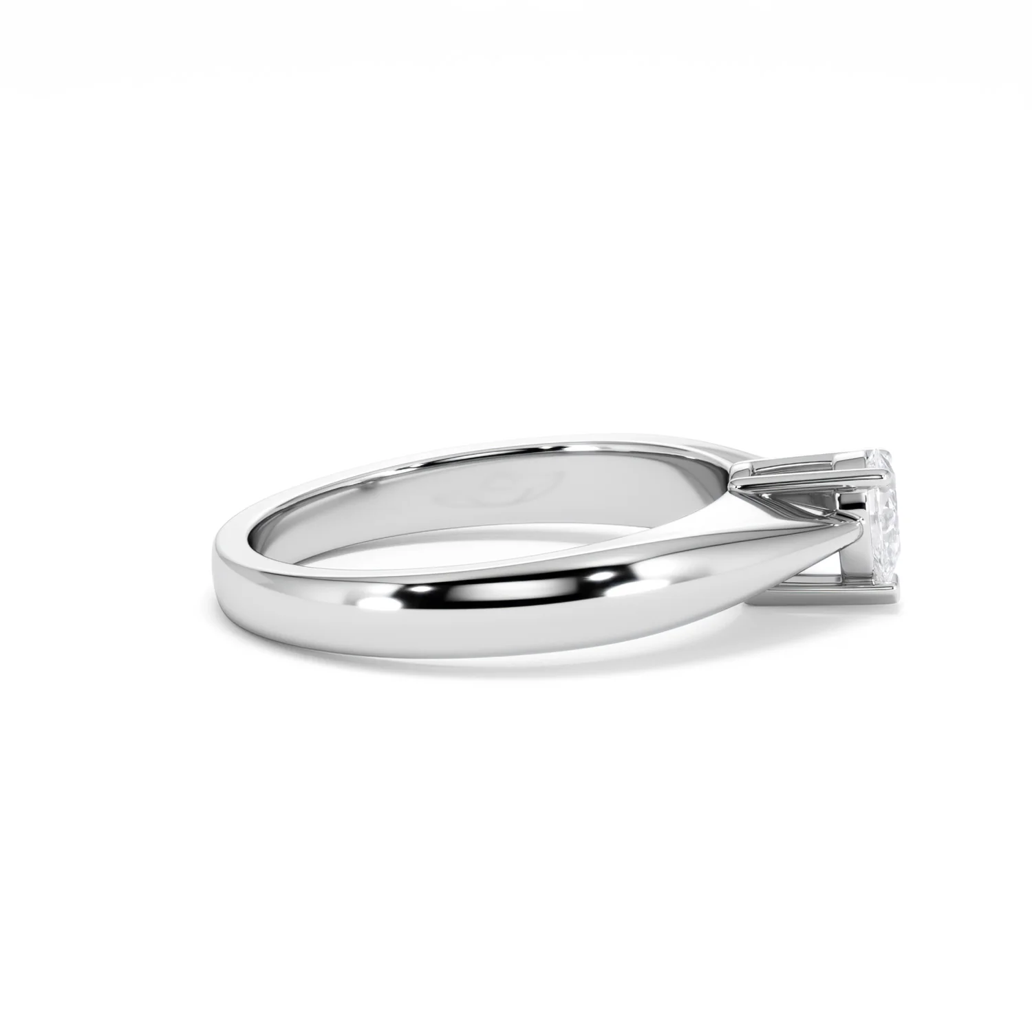 Naomi Pear Cut Lab Diamond Engagement Ring 0.33ct H/SI in 925 Silver - Image 29