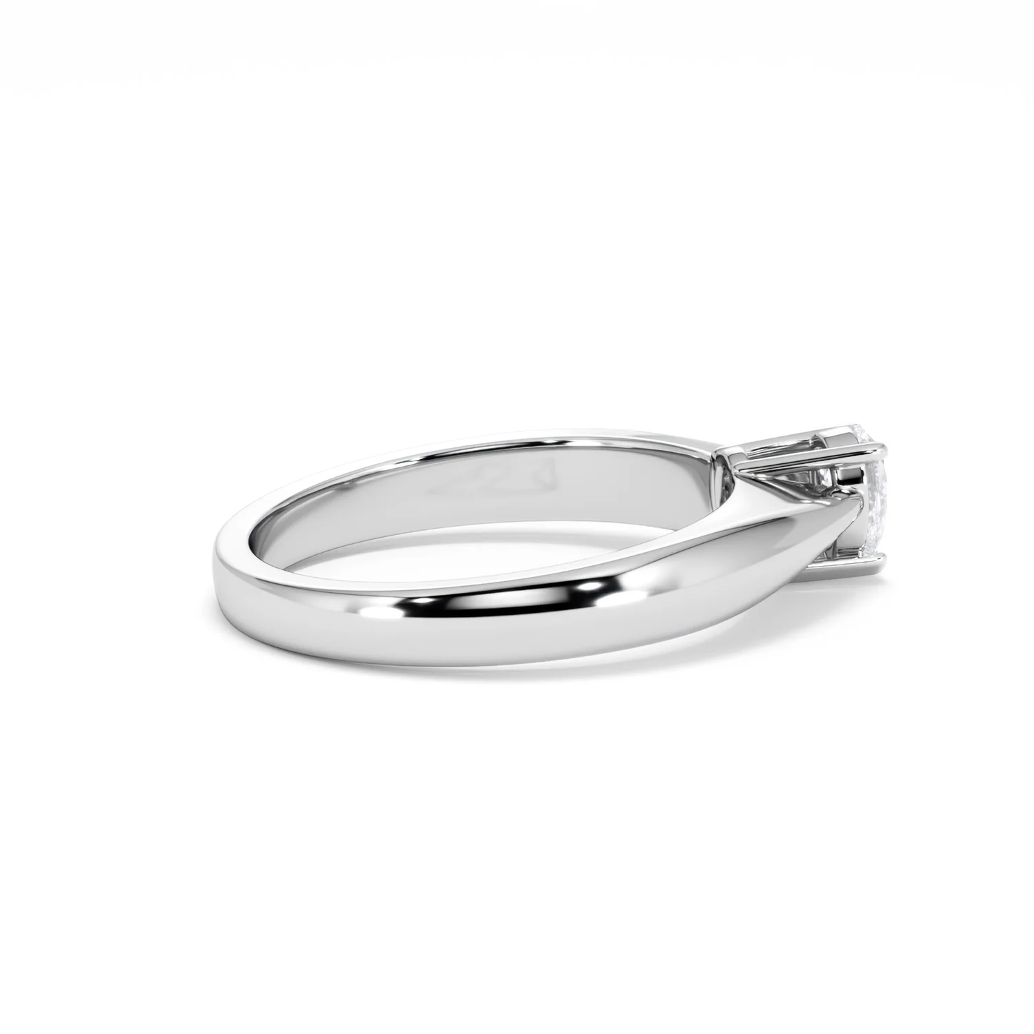 Naomi Pear Cut Lab Diamond Engagement Ring 0.33ct H/SI in 925 Silver - Image 33