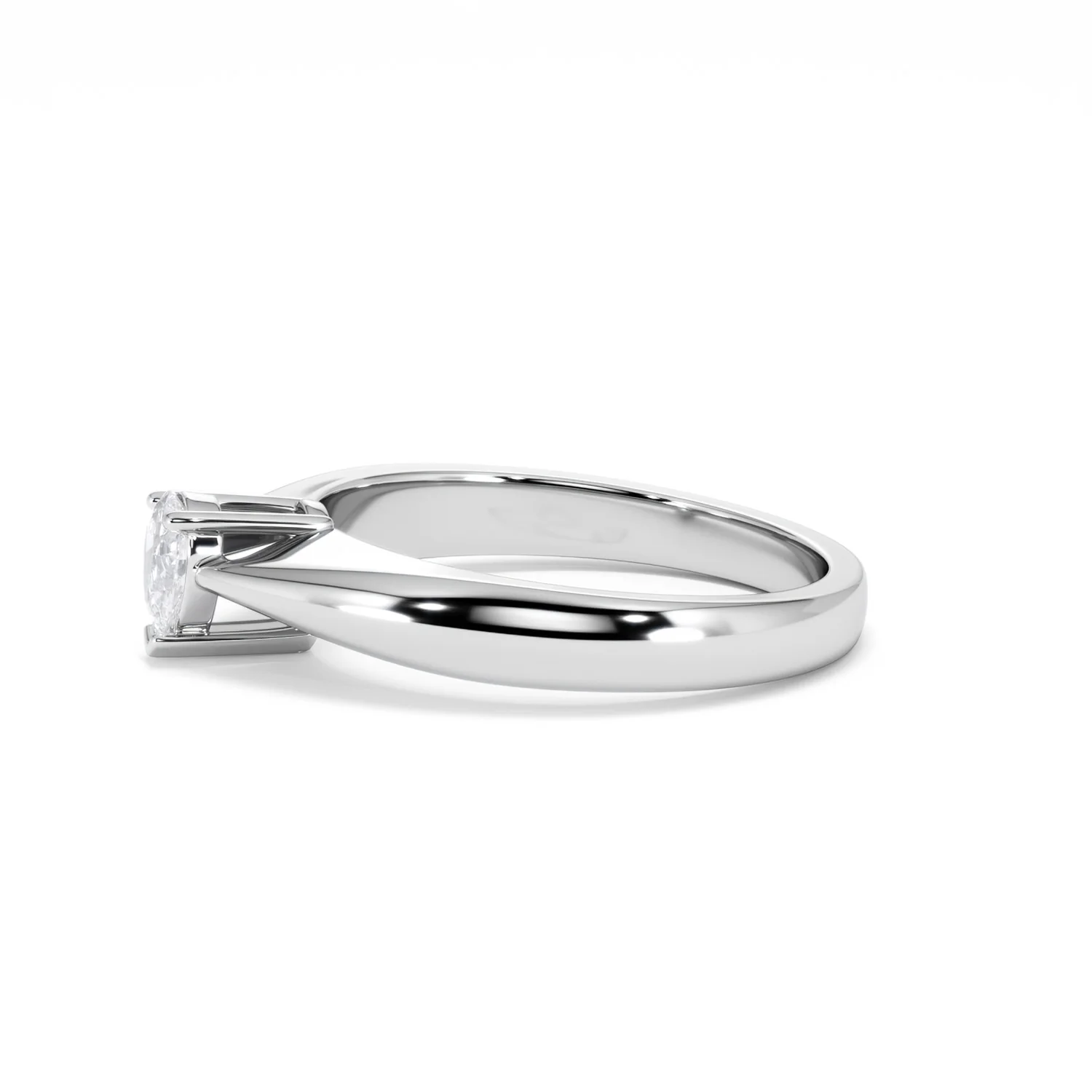Naomi Pear Cut Lab Diamond Engagement Ring 0.33ct H/SI in 925 Silver - Image 73