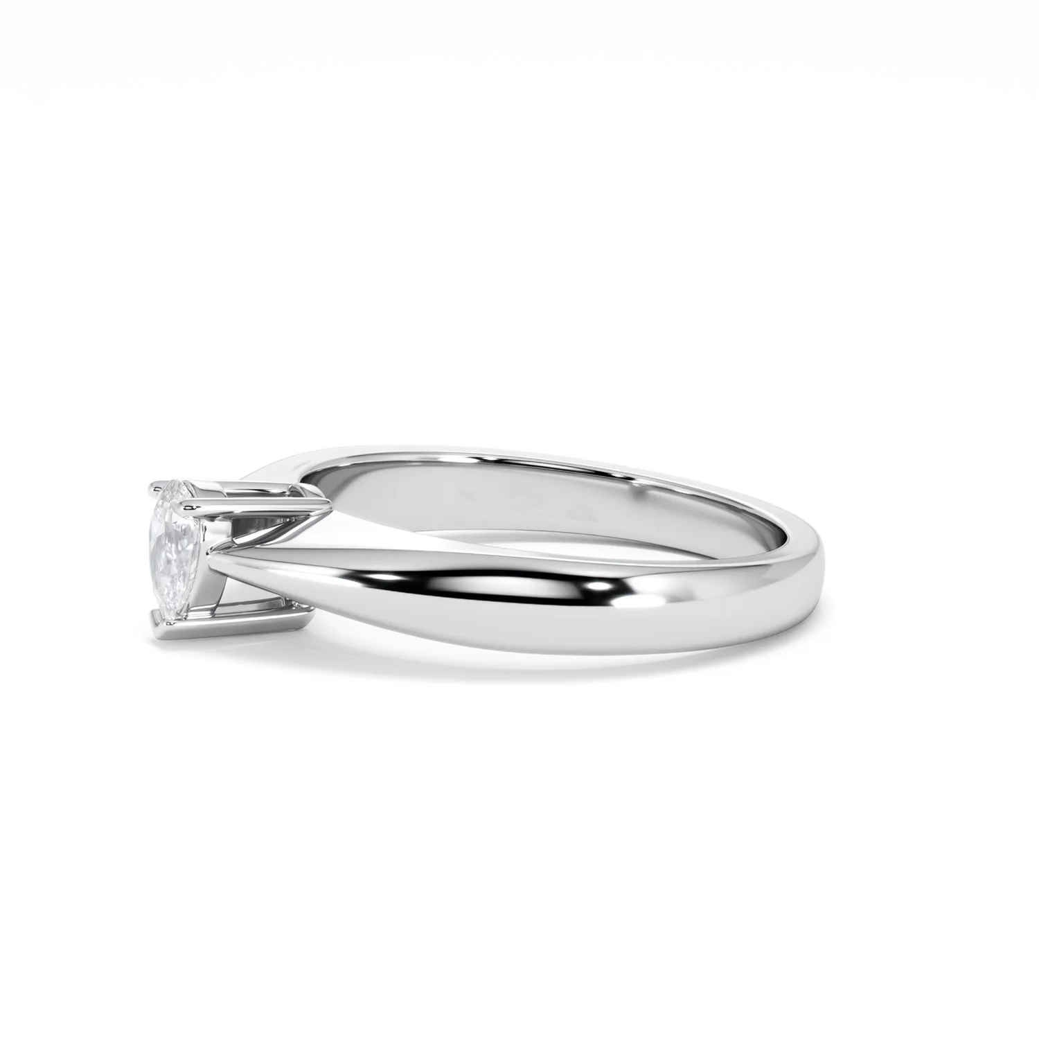 Naomi Pear Cut Lab Diamond Engagement Ring 0.33ct H/SI in 925 Silver - Image 75