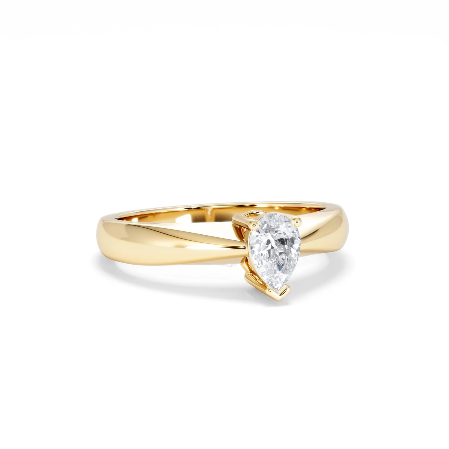 Naomi Pear Cut Lab Diamond Engagement Ring 0.50ct H/SI in 18k Gold Vermeil - Image 14